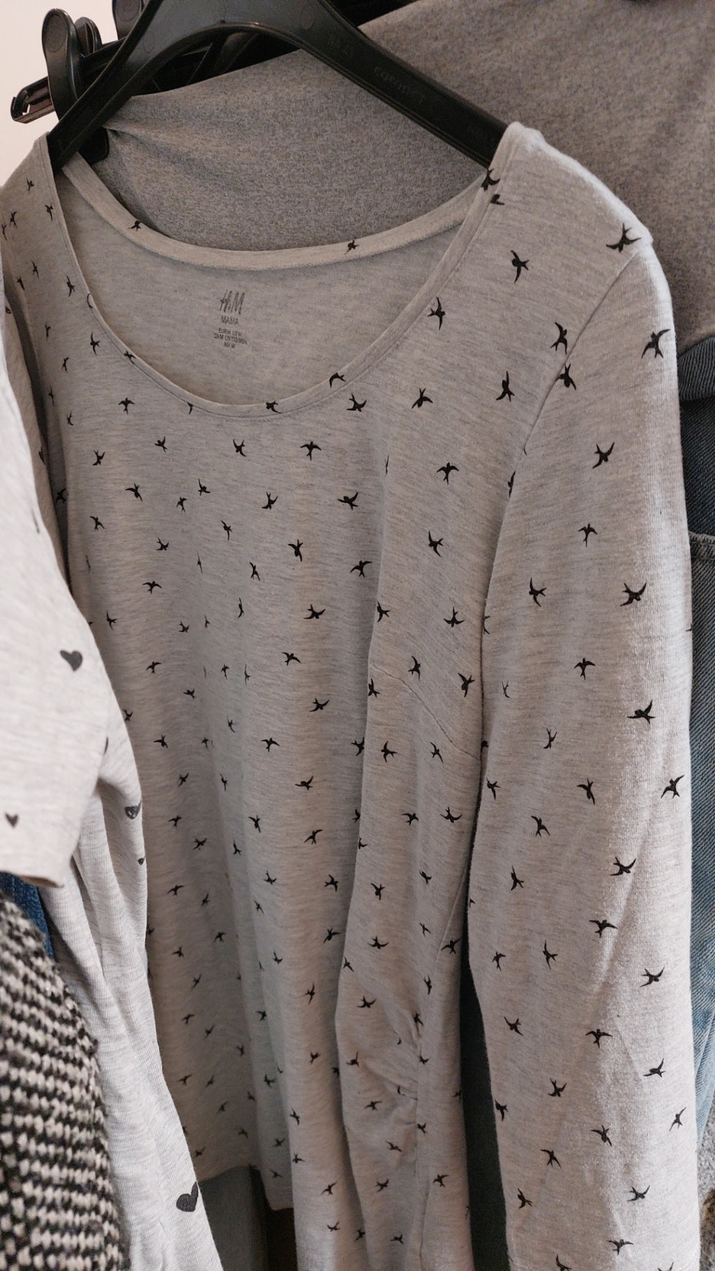 H&M Langarmshirt Grau