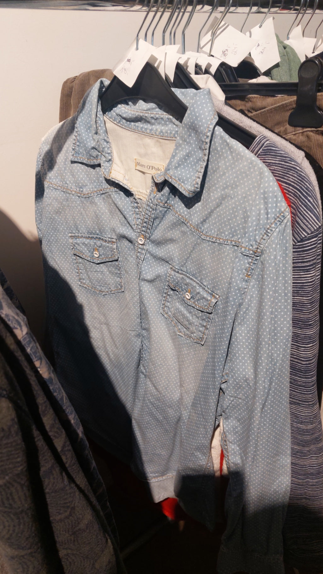Marc O'Polo Hemd Blau mit Punkten