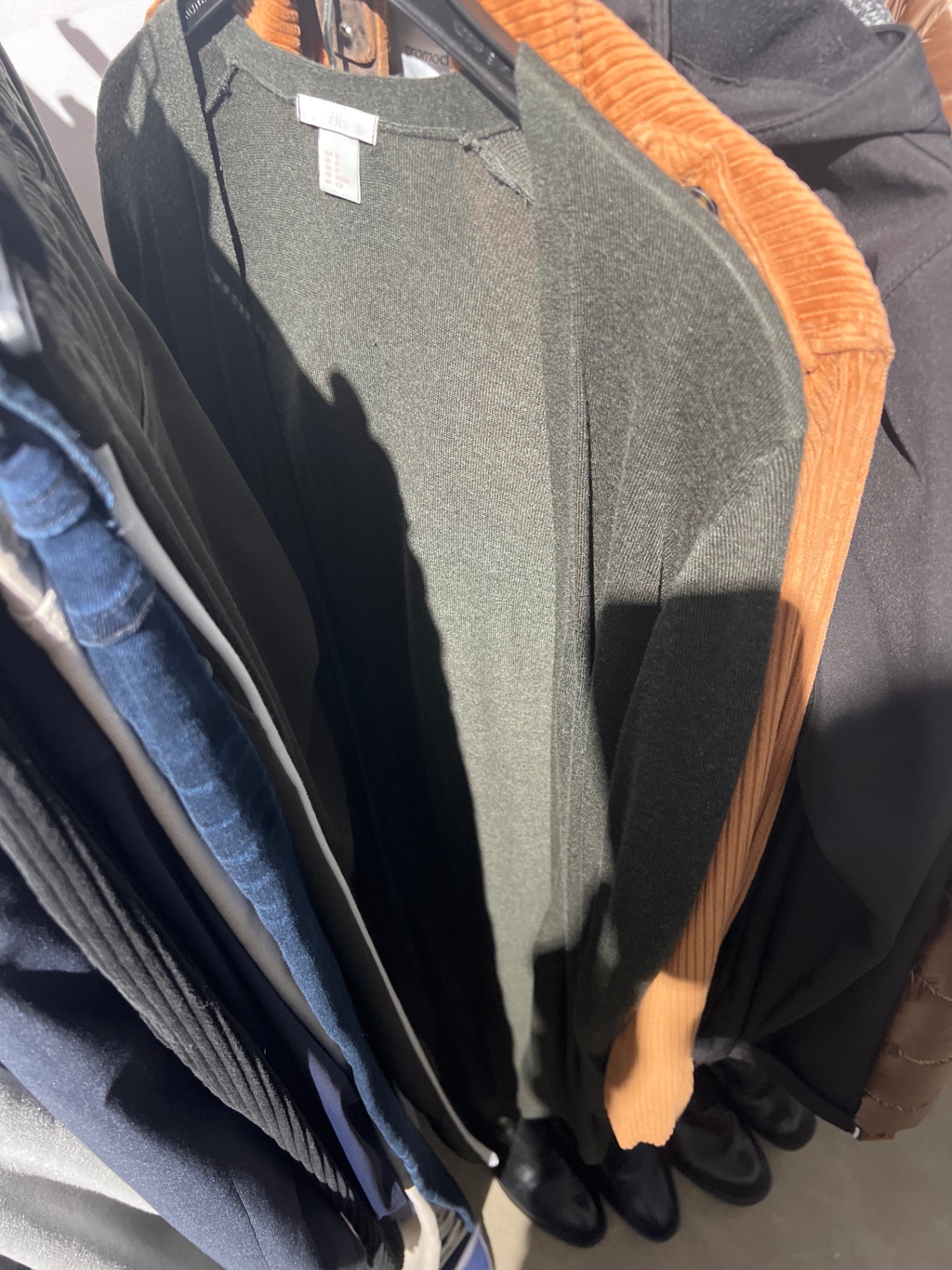 H&M Cardigan Oliv