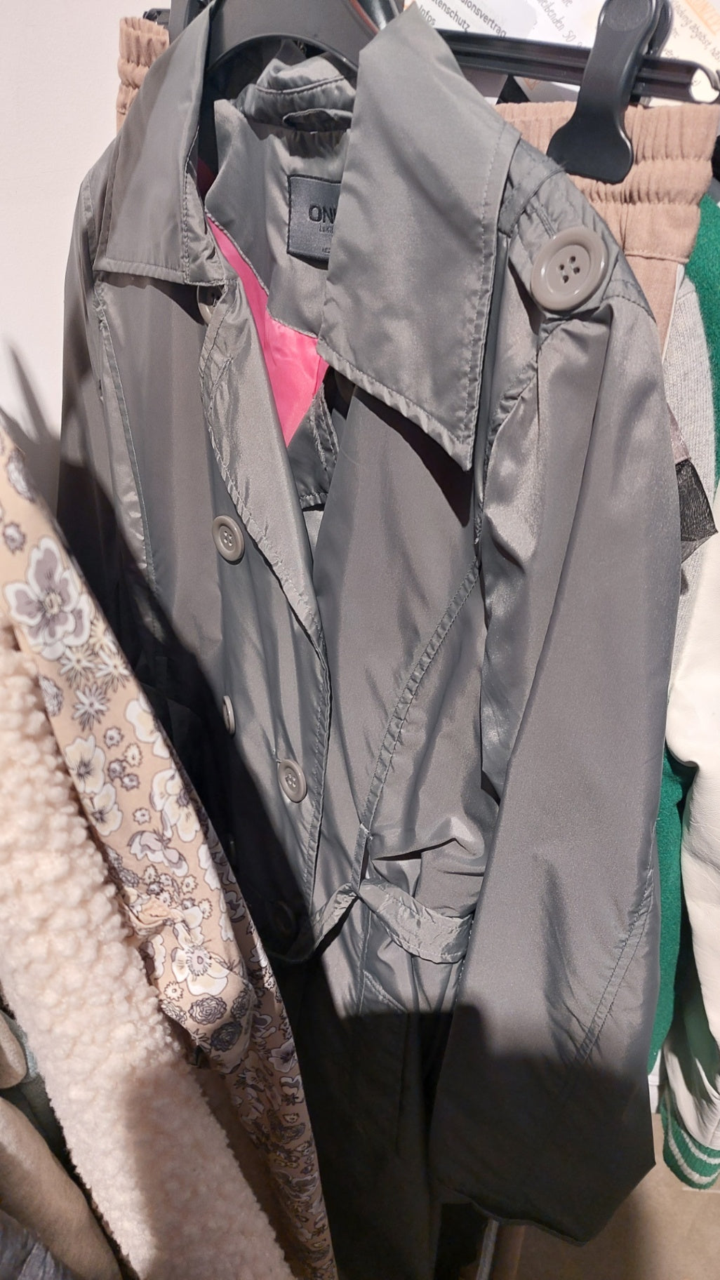 Only Trenchcoat Grau