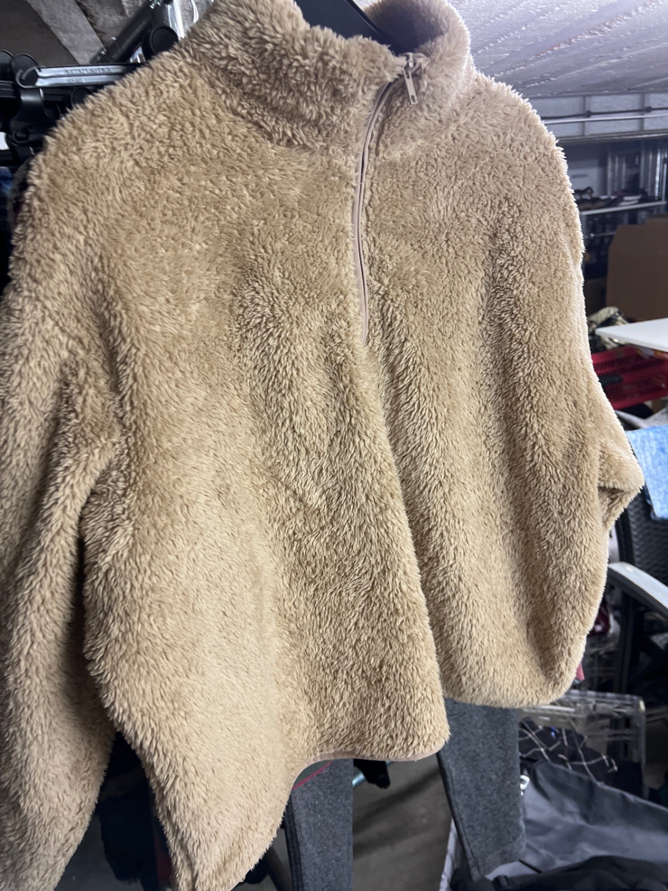 Pullover Teddy Beige