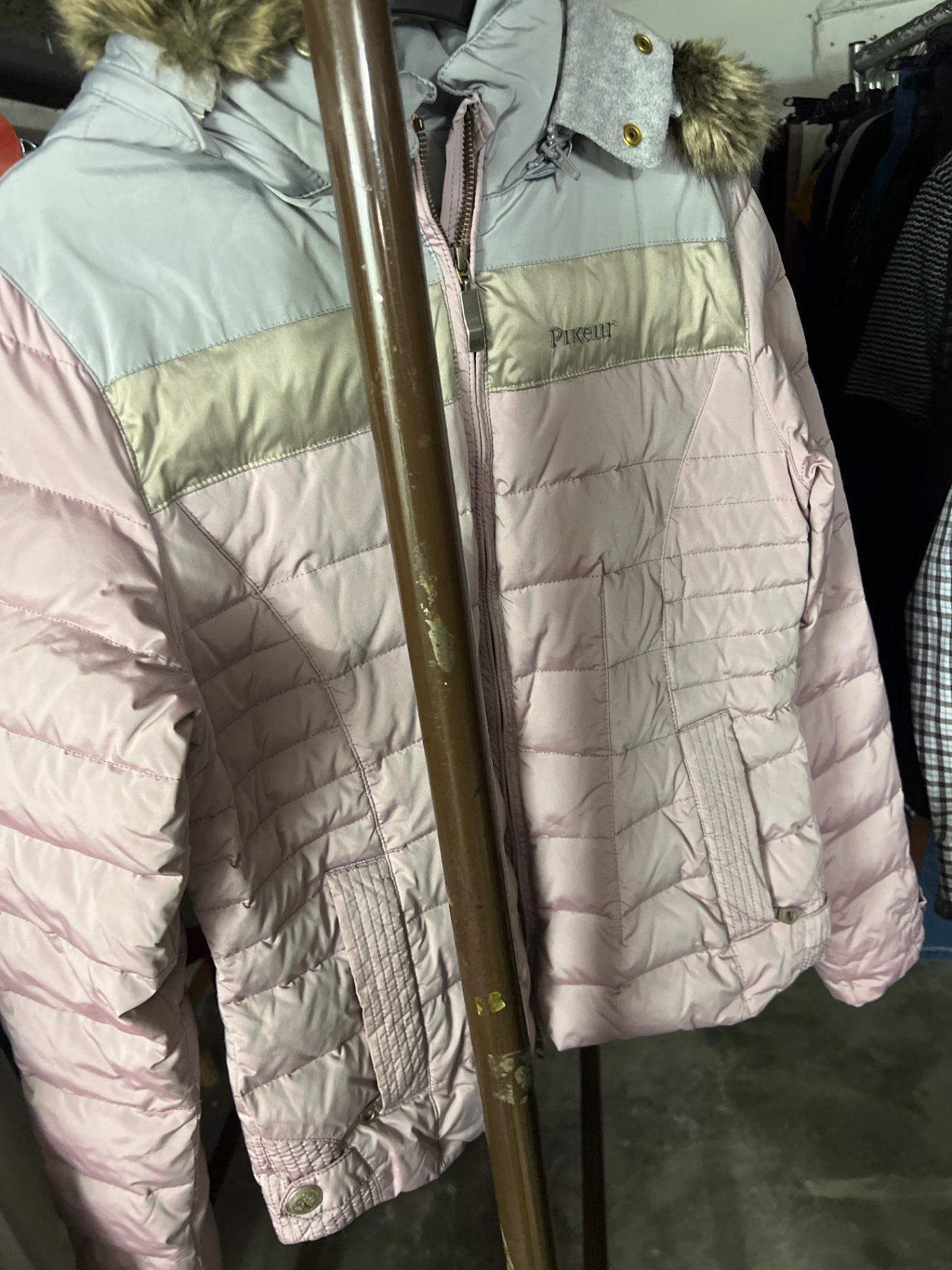 Pikeur Winterjacke Rosa und Grau