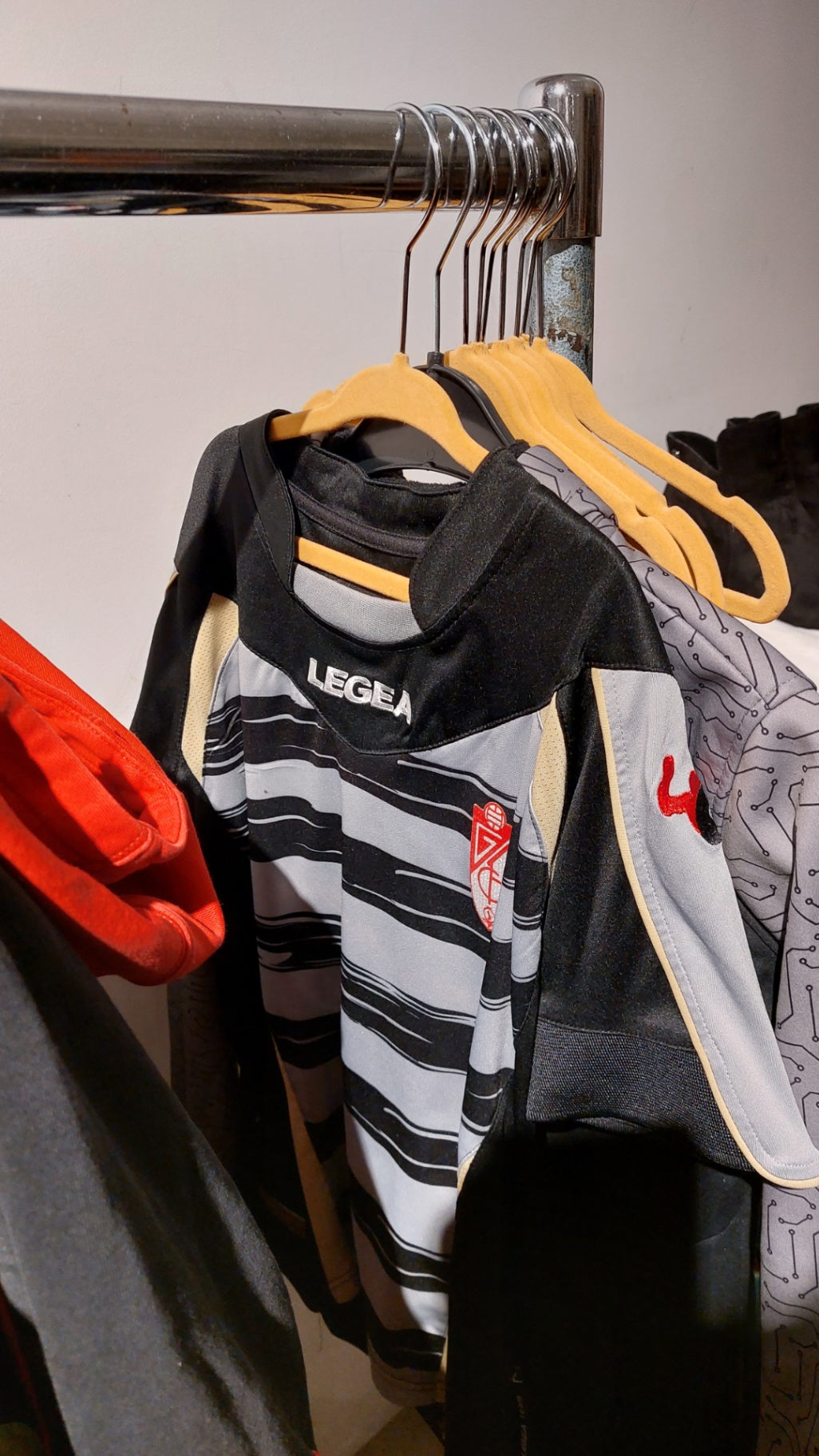 Legea Trikot Schwarz und Grau