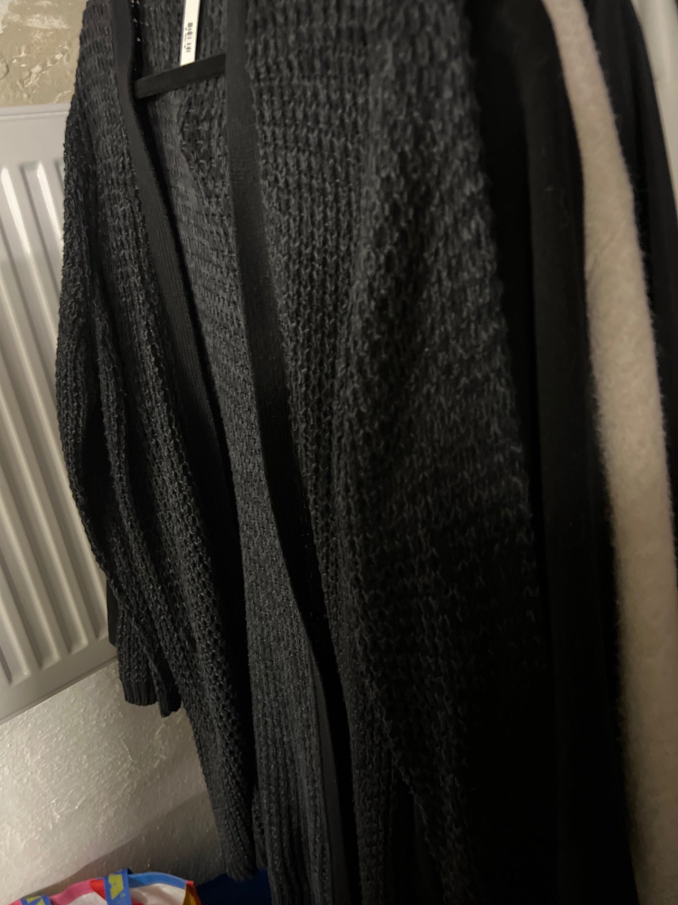 Strickjacke grob Schwarz