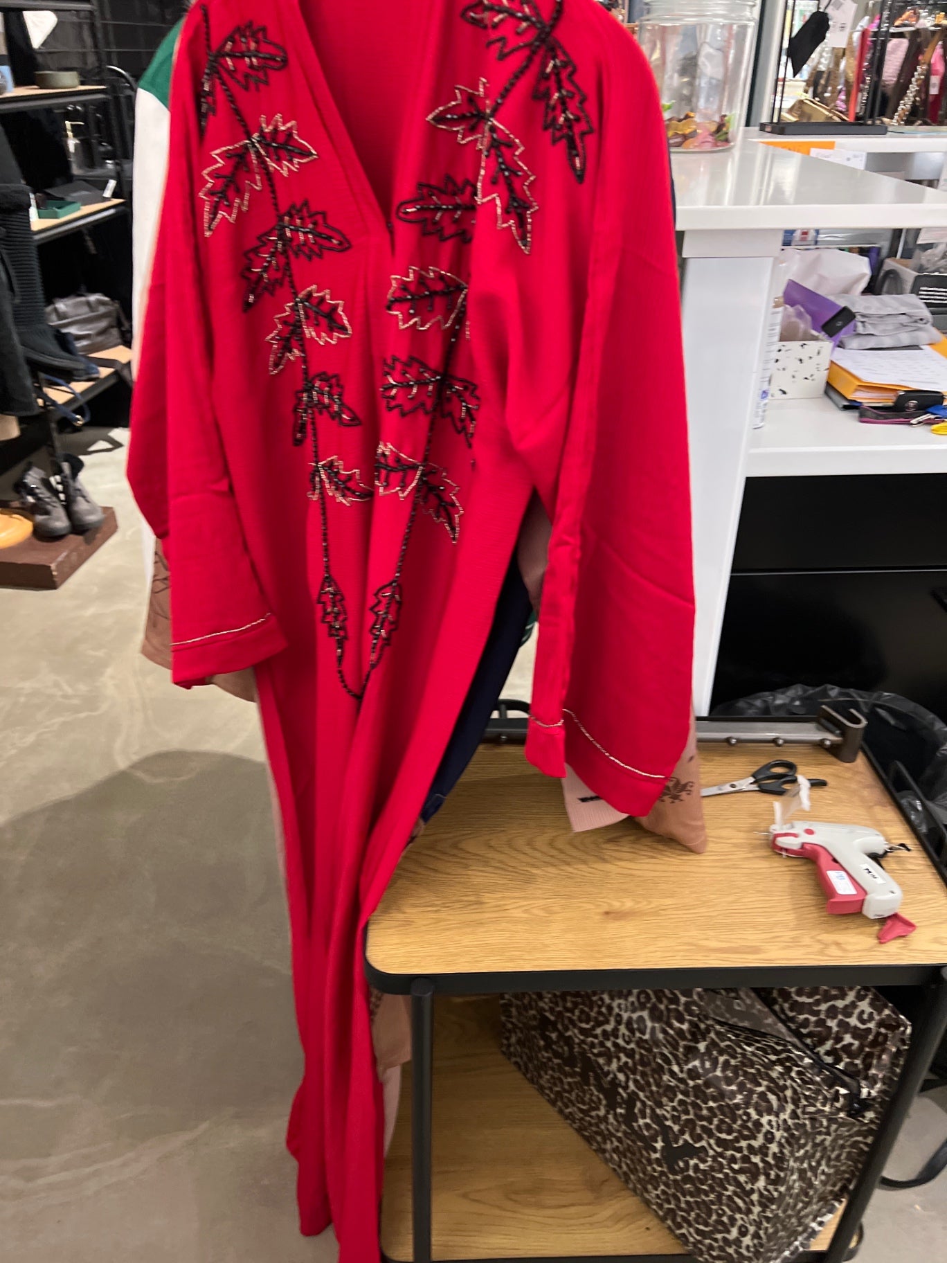 Kimono Kleid Rot