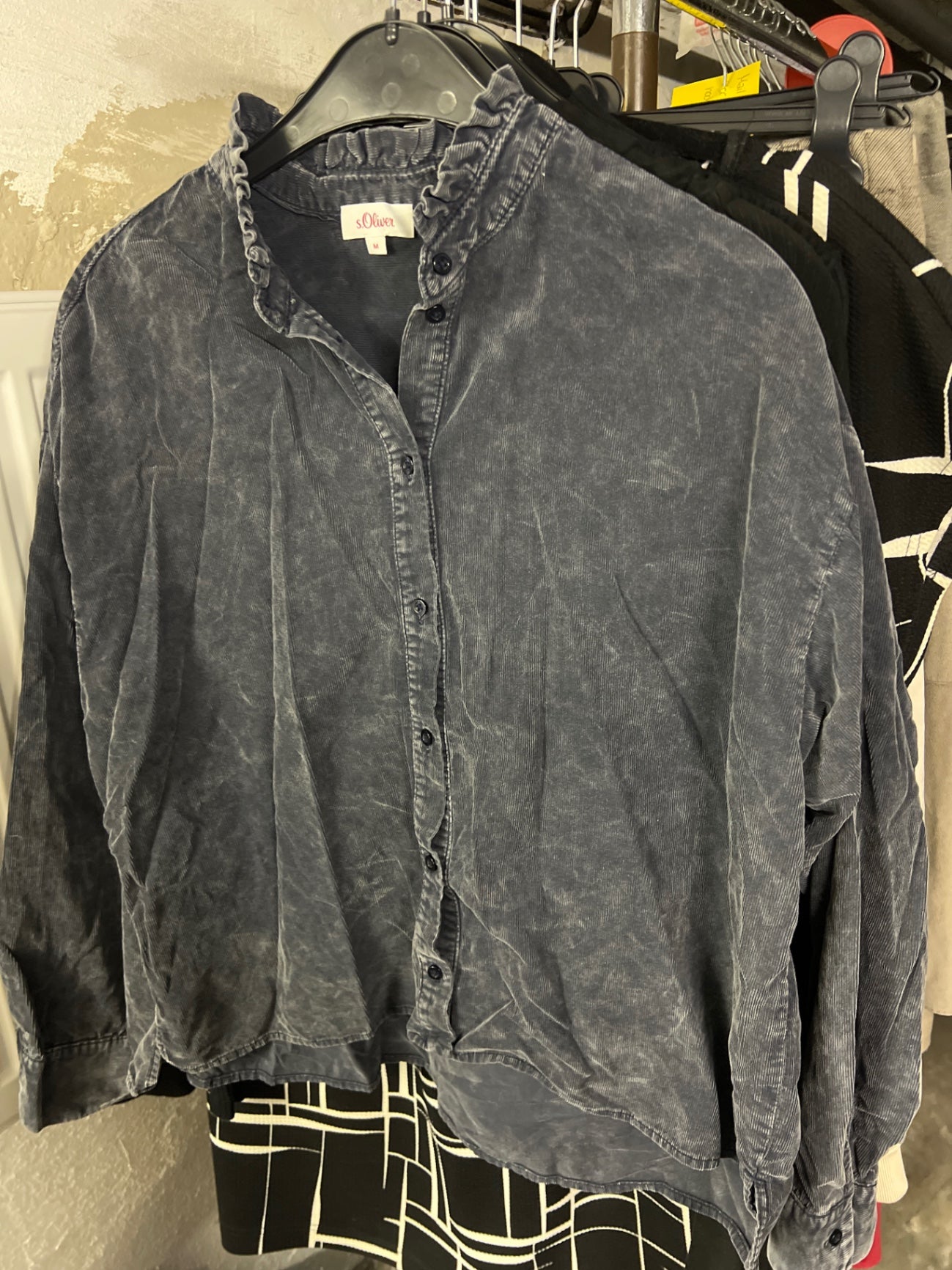 s.Oliver Cord Bluse Grau Größe: S -M