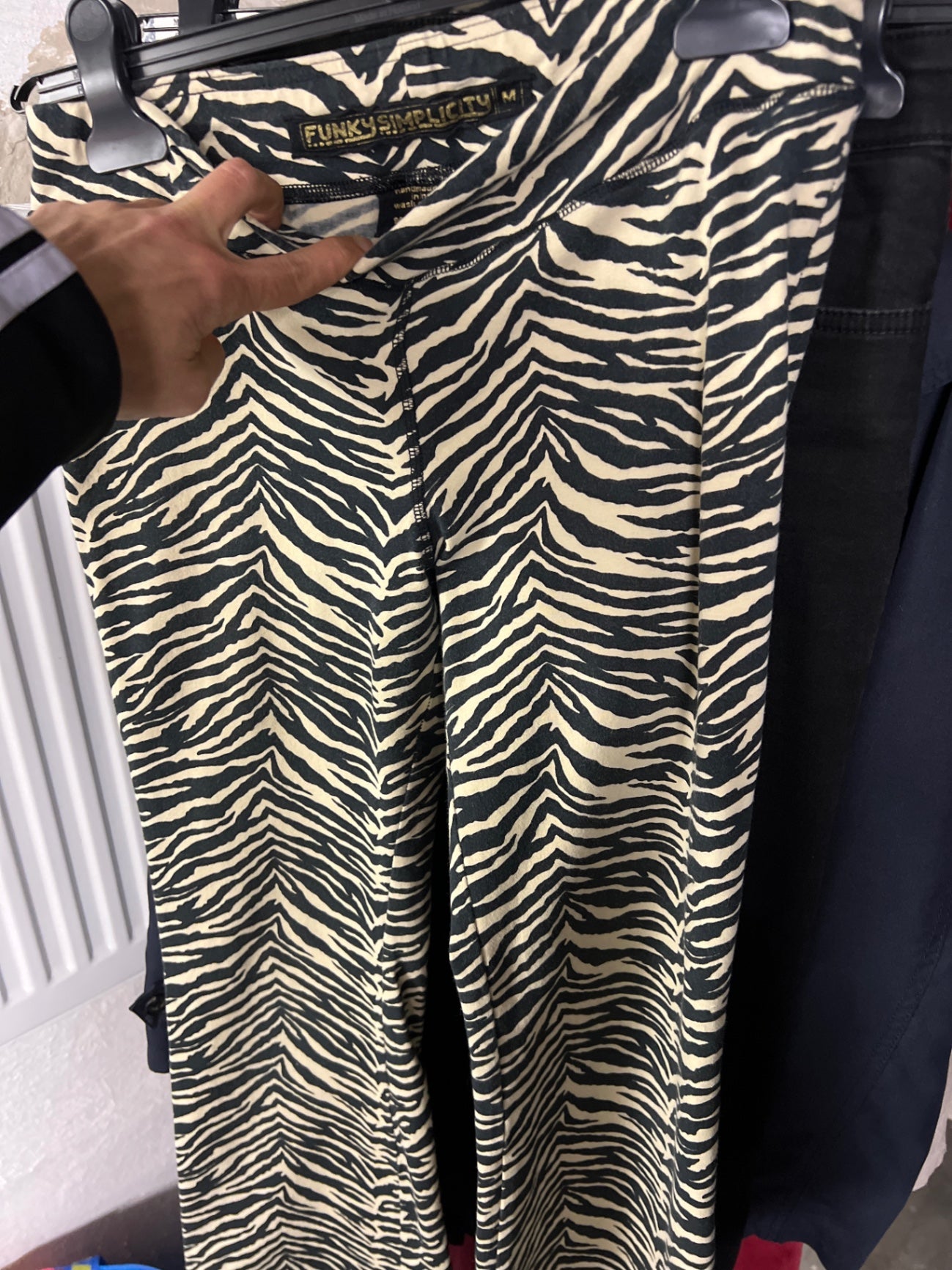 Funky Simplicity Hose Zebra-Muster Größe: M