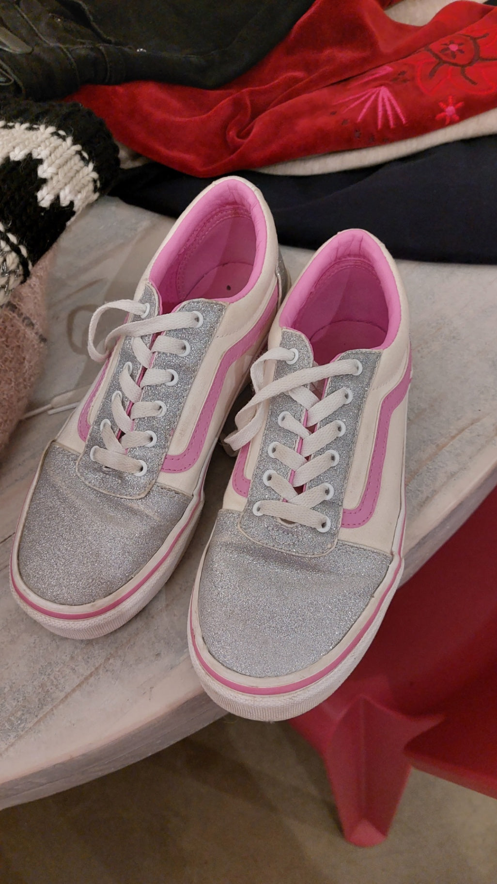 Vans Sneaker Silber und Rosa Größe: 35