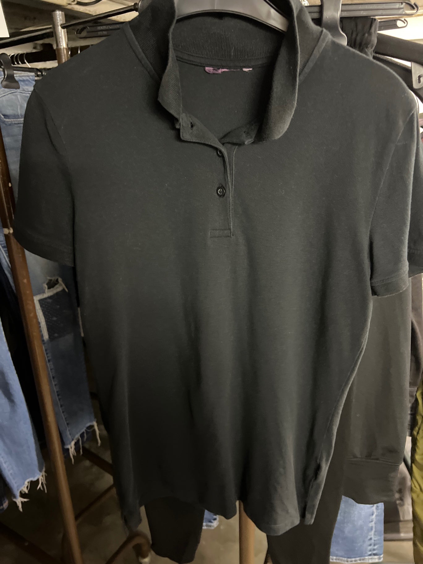 Poloshirt Schwarz Größe: M