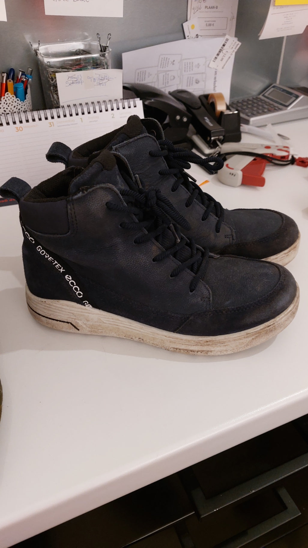 Ecco Gore Tex Sneaker Dunkelblau Größe: 36