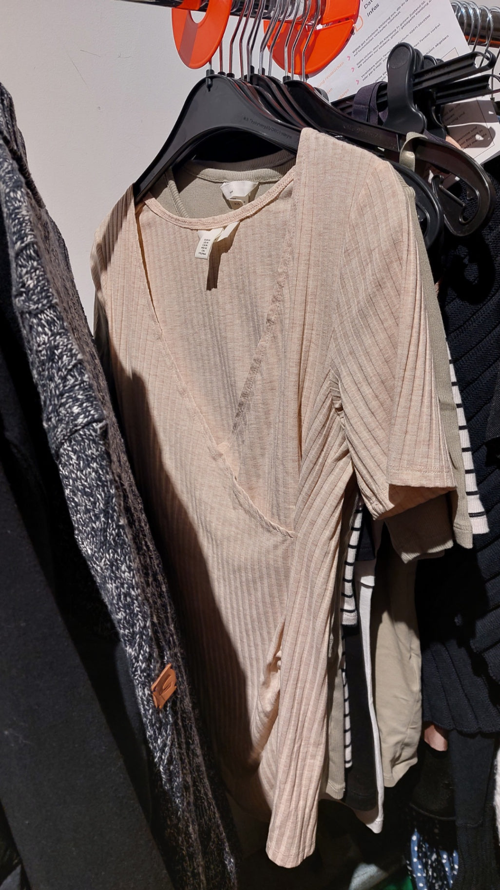 HM Mama Oberteil Beige Größe: M