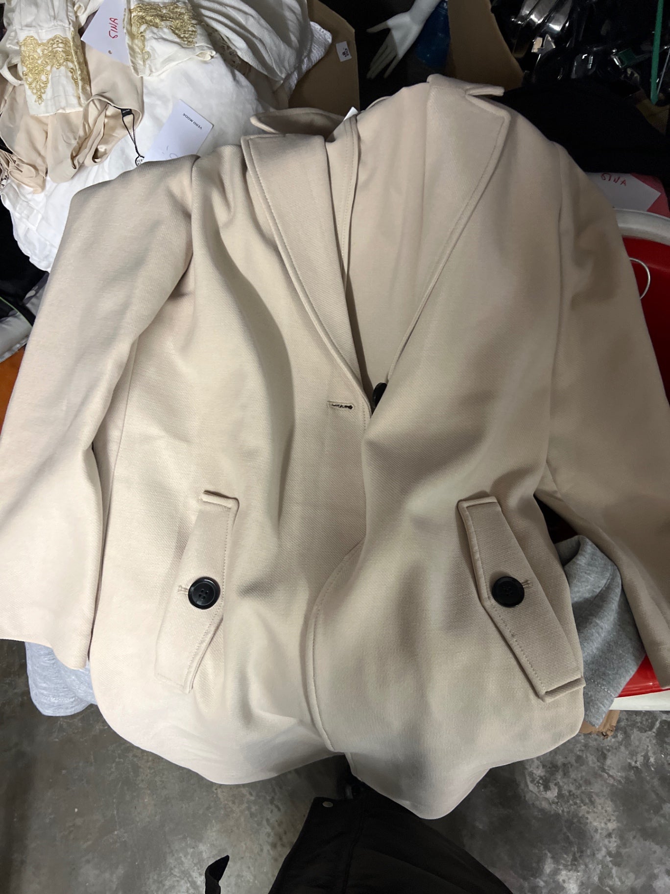 H&M Mantel Beige Größe: S