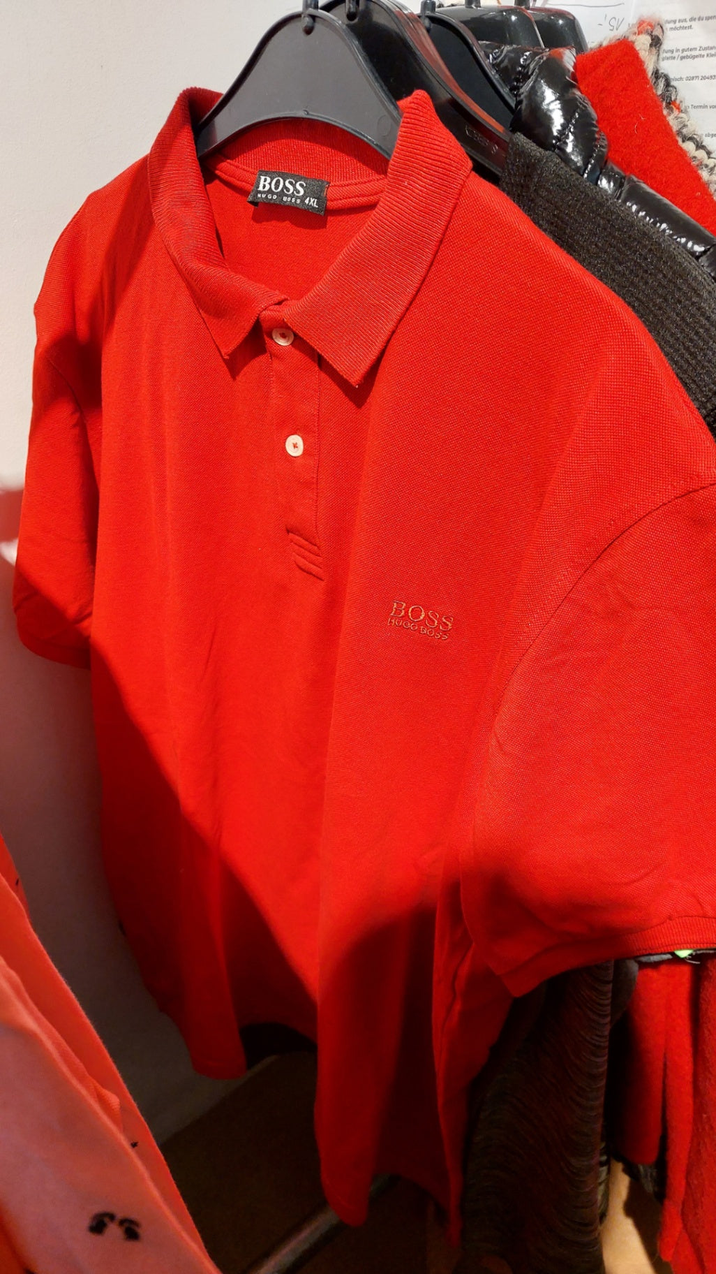 Hugo Boss Poloshirt Rot Größe: XXXXL