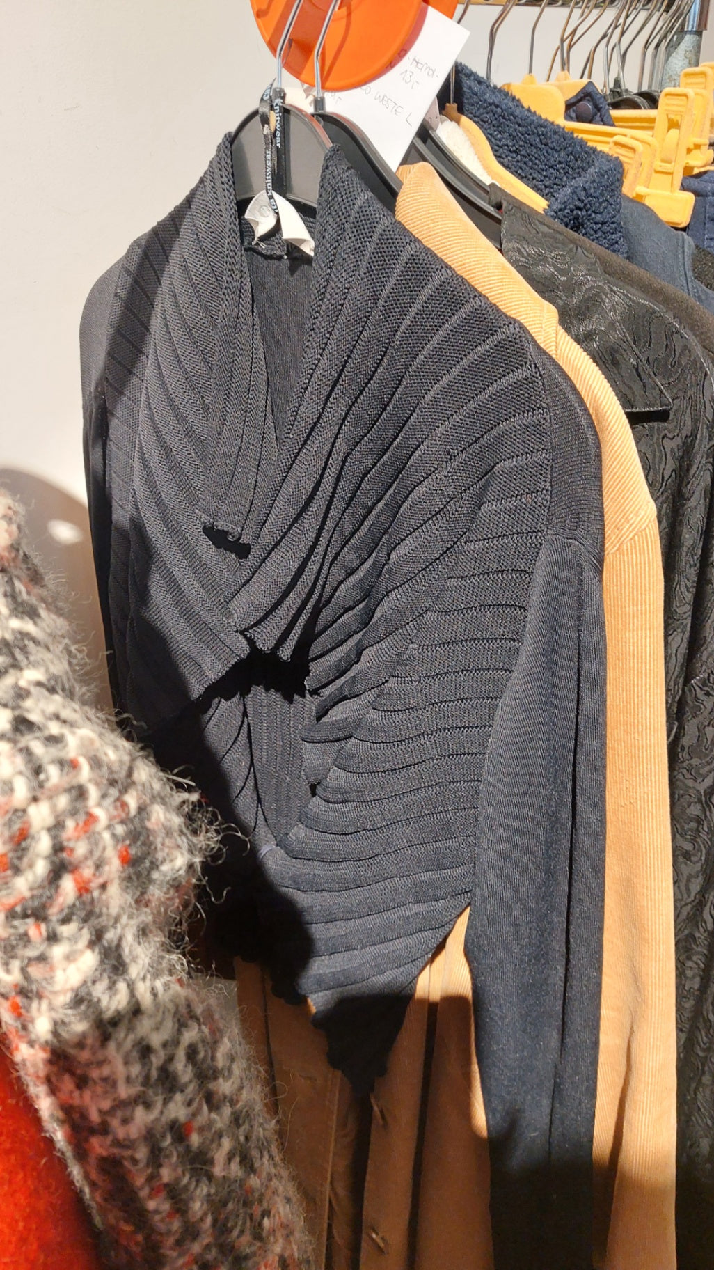 Cavita Strickjacke Schwarz Größe: L