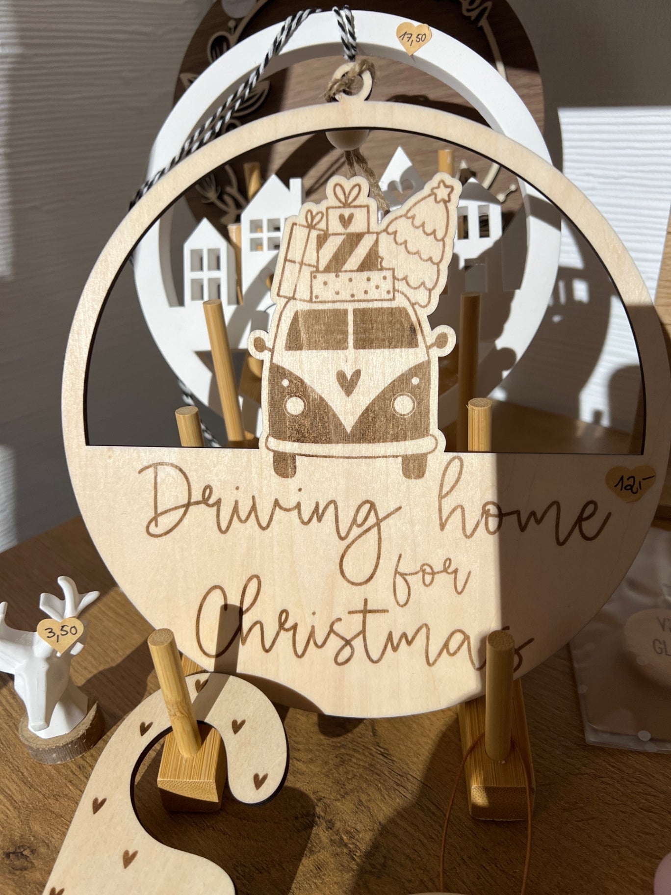LoopHolz 20 cm "Driving home for Christmas"