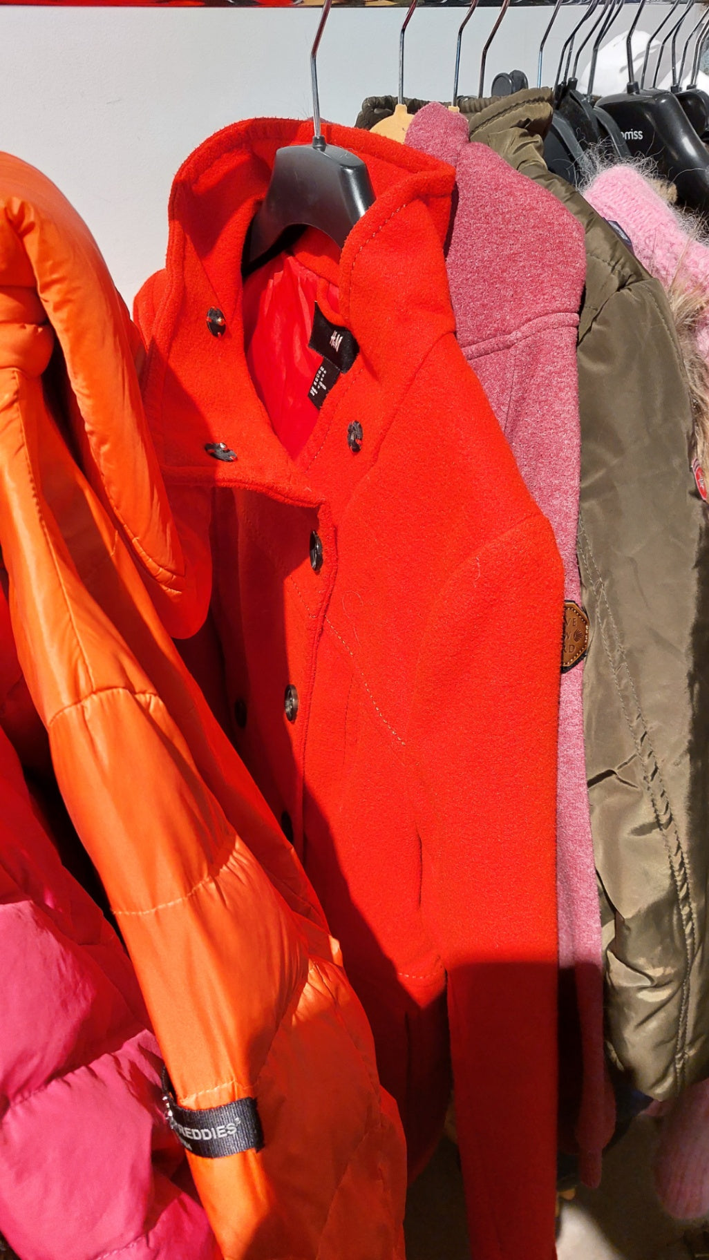 H&M Mantel Rot Größe: 44