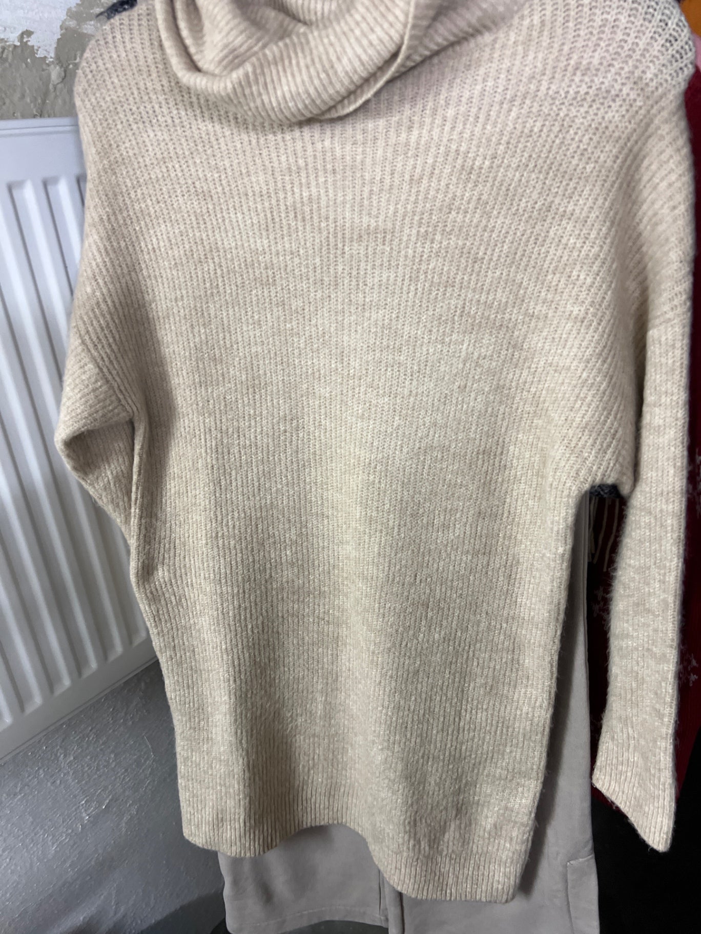 Amisu Pullover Beige Größe: XS
