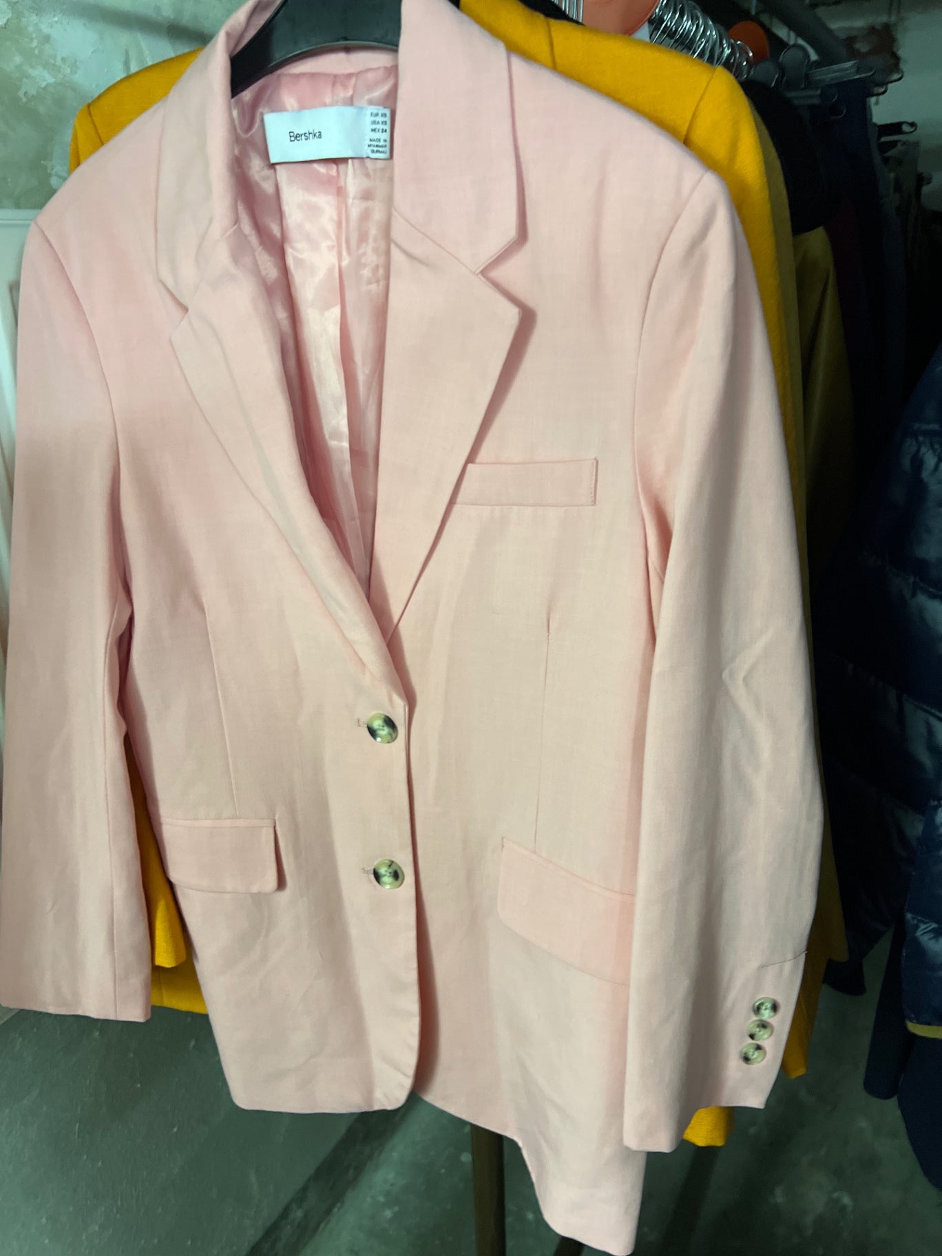 Bershka Blazer Rosa Größe: XS
