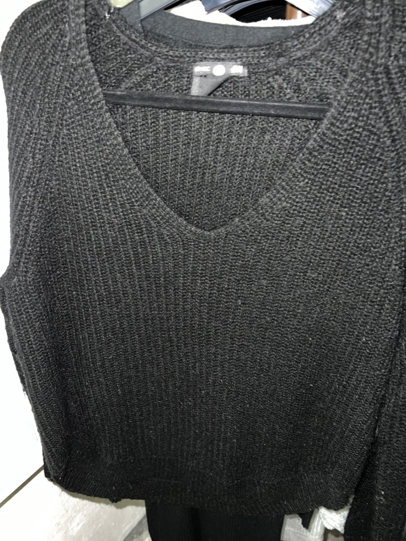 H&M Strickpullover Schwarz Größe: S