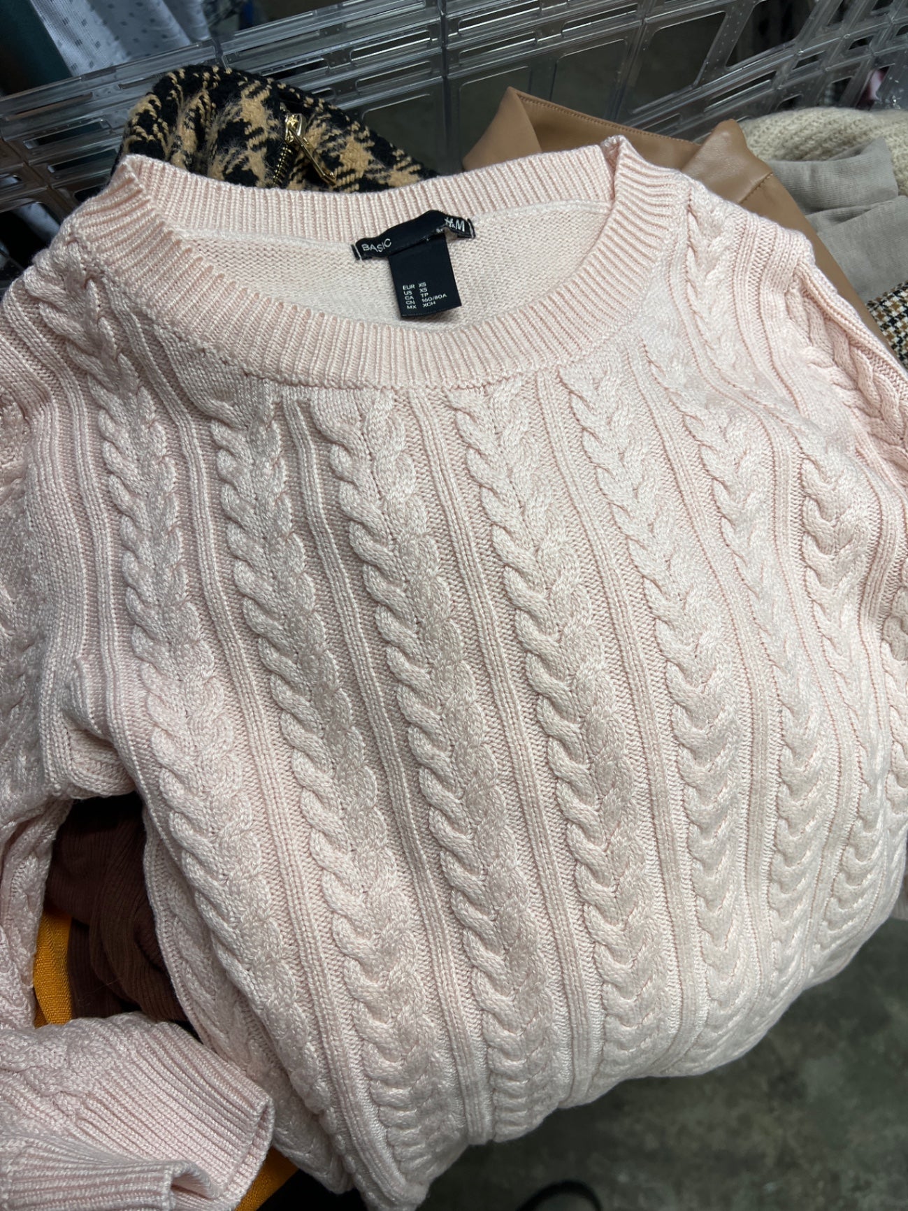 H&M Pullover Rosa Größe: Xs