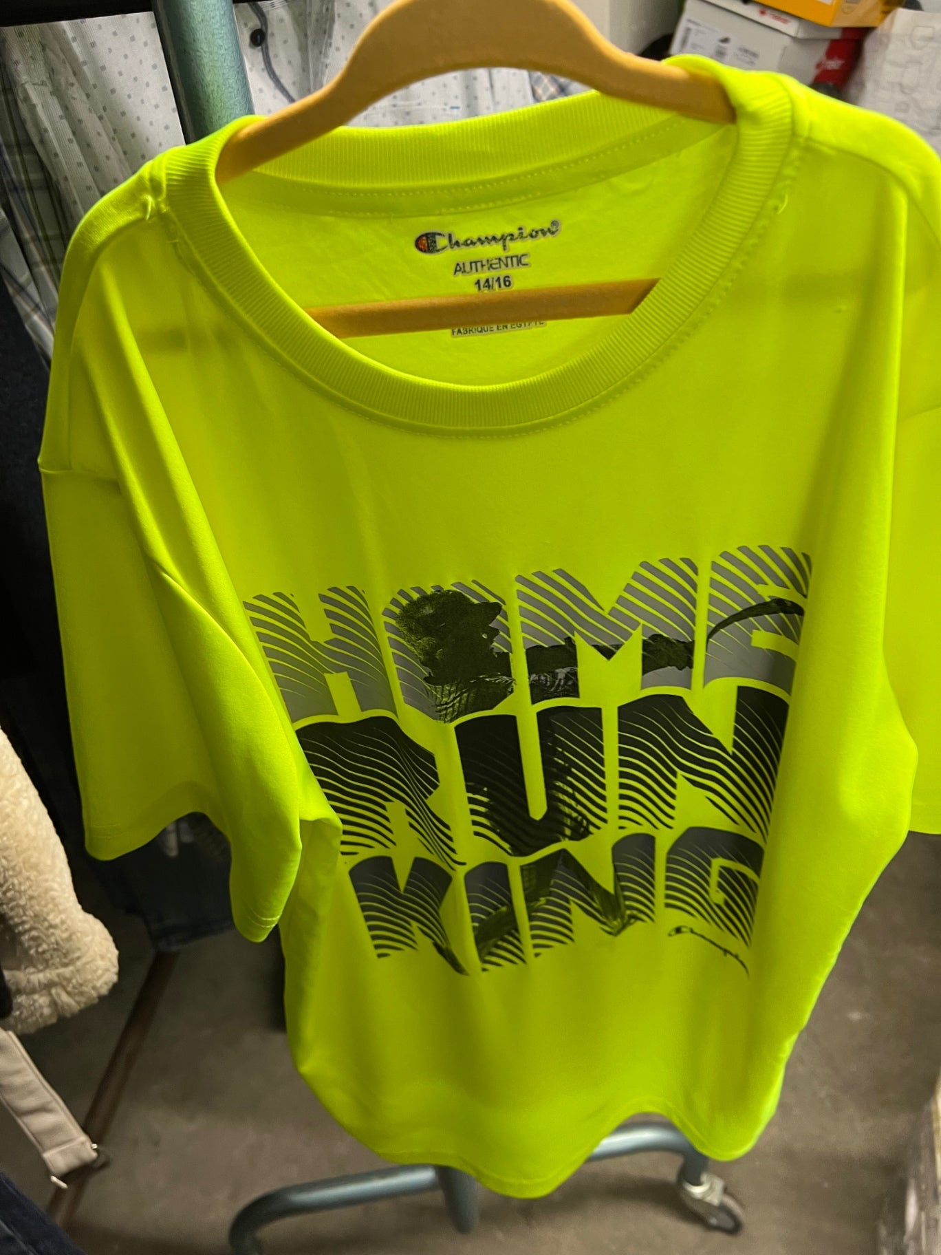 Champion T-Shirt Neongelb Größe: 14-16