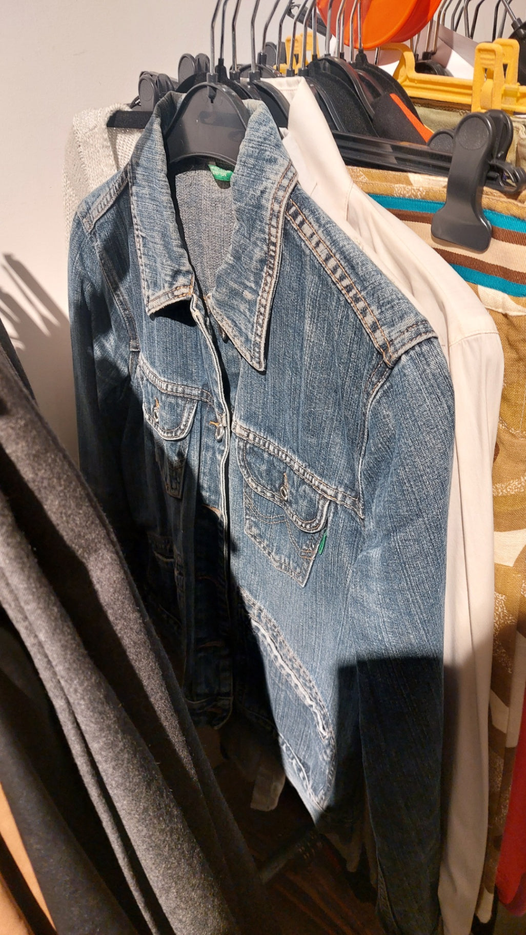 Benetton Jeansjacke Blau Größe: M