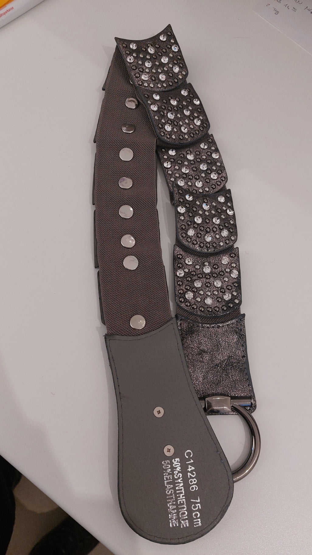 Gürtel Grau Größe: 75cm
