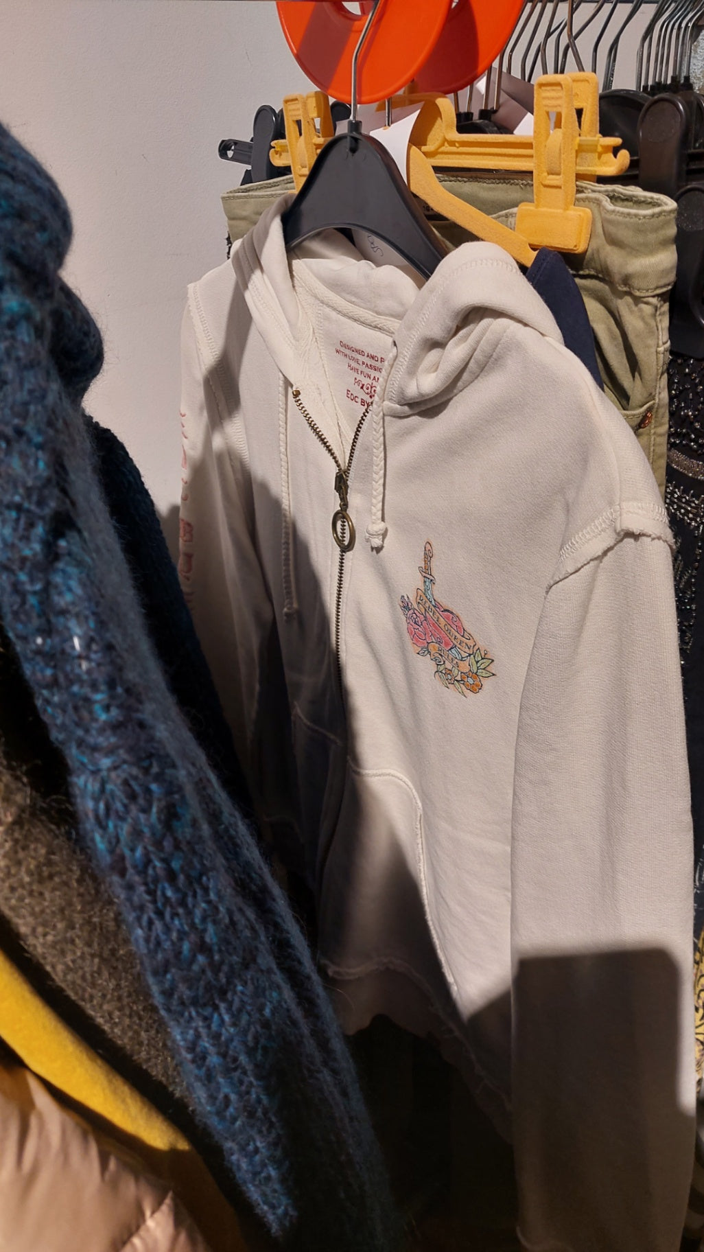 Edc Sweatjacke Weiß Größe: M