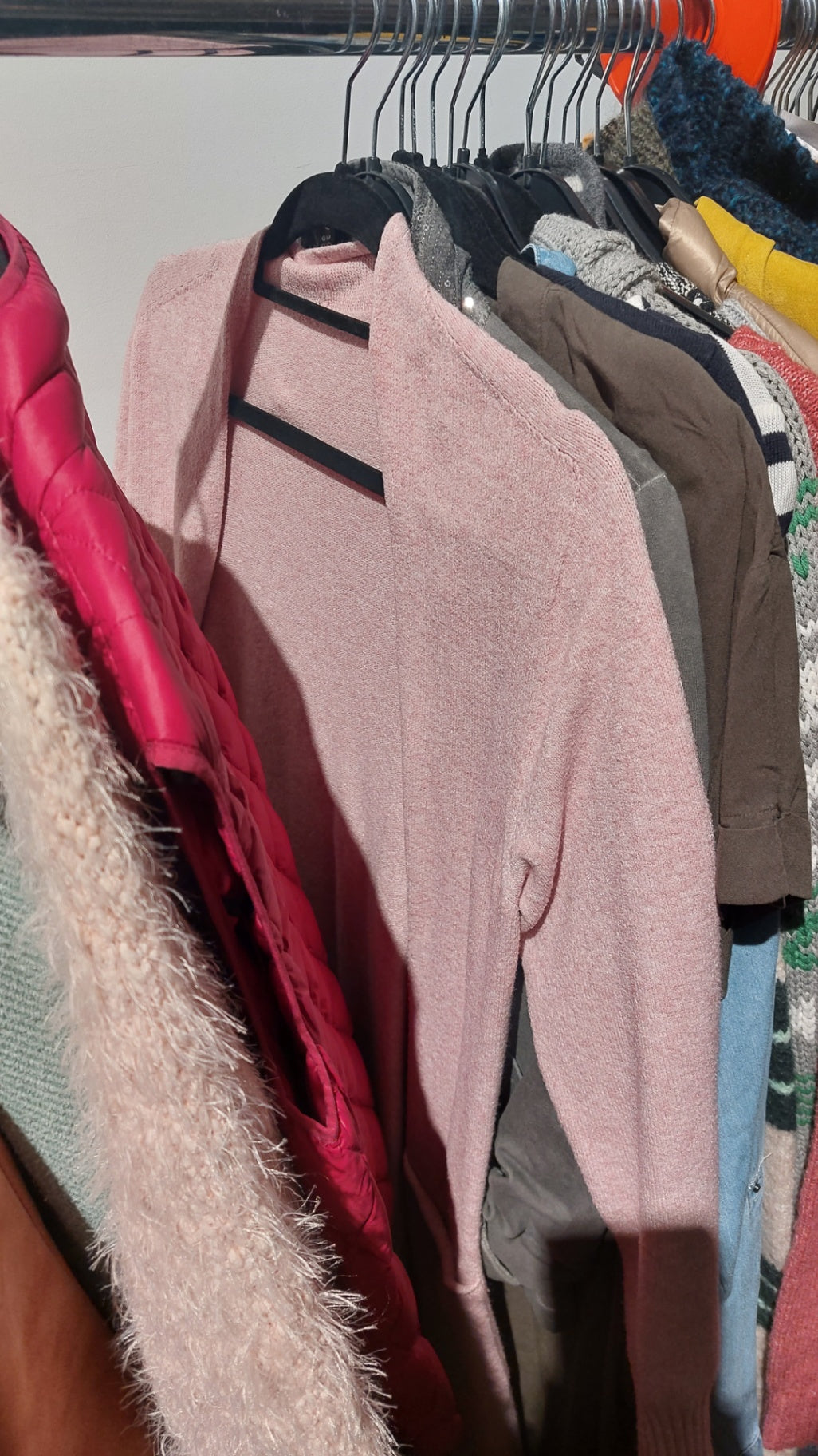 Cardigan Rosa mit Viskose Größe: S - M