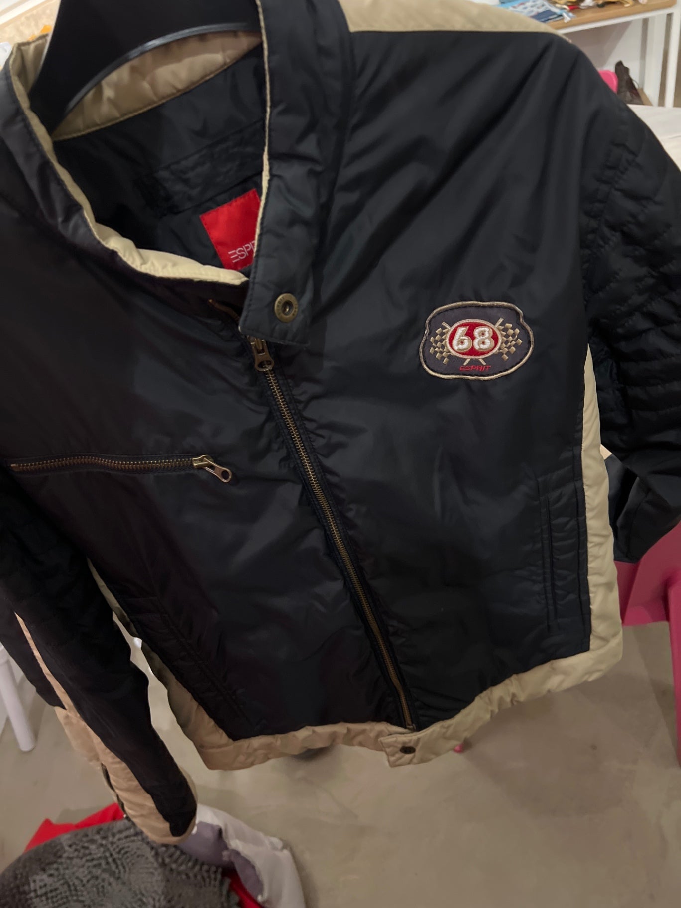 Esprit Jacke Schwarz und Beige Größe: L
