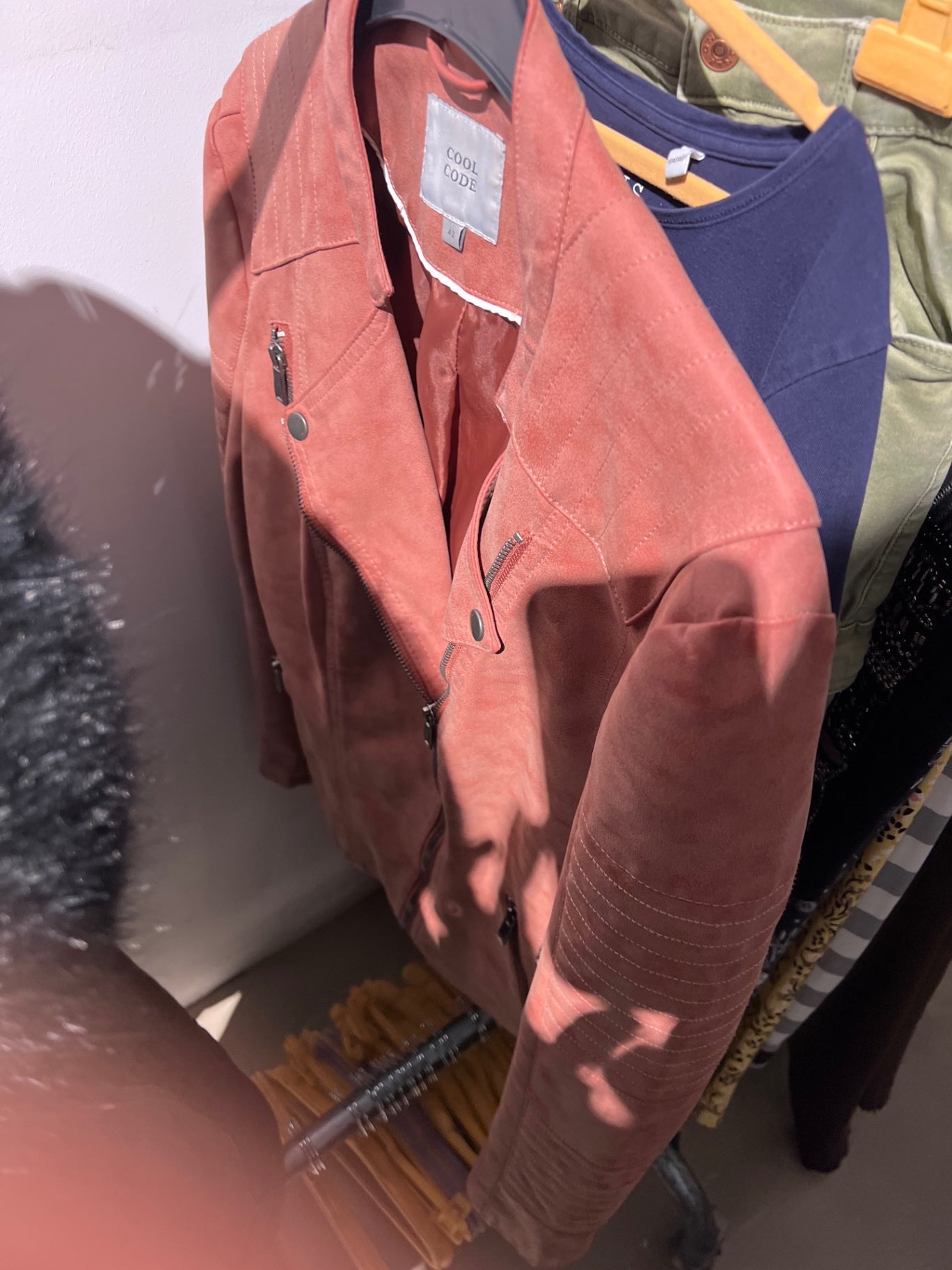 Cool Code LederJacke Rosa Größe: 42