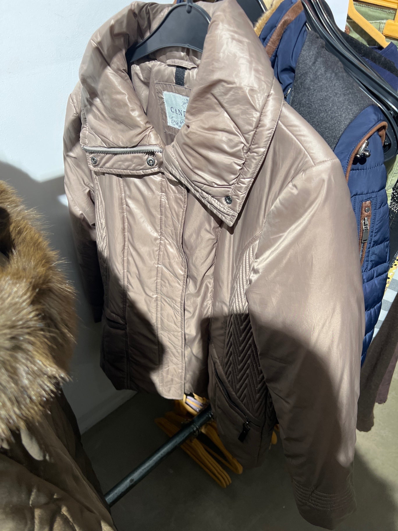 Canda Pufferjacke Beige Größe: 38