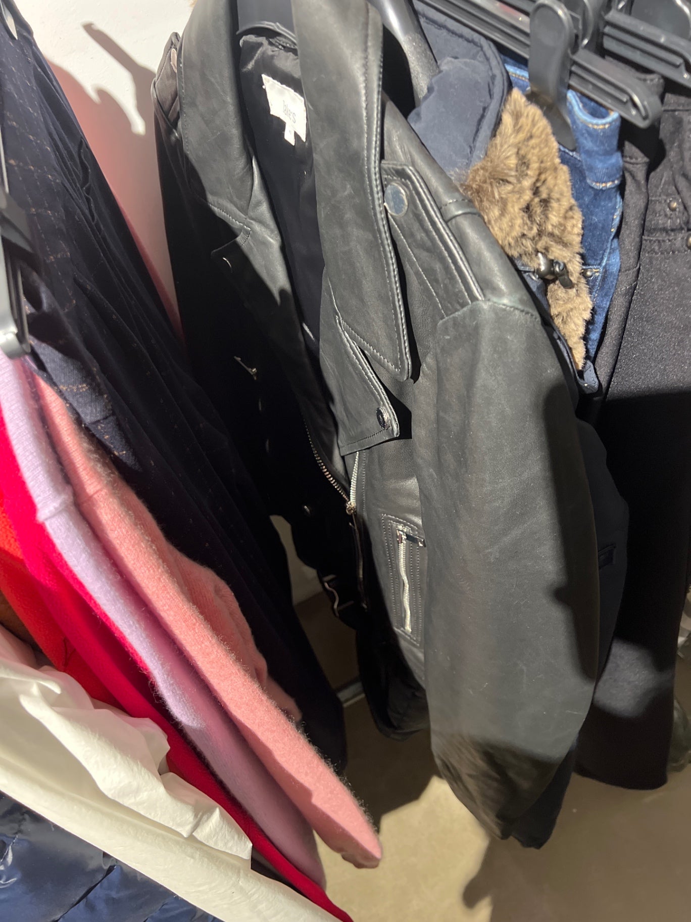 Jake's Lederjacke Schwarz Größe: 40