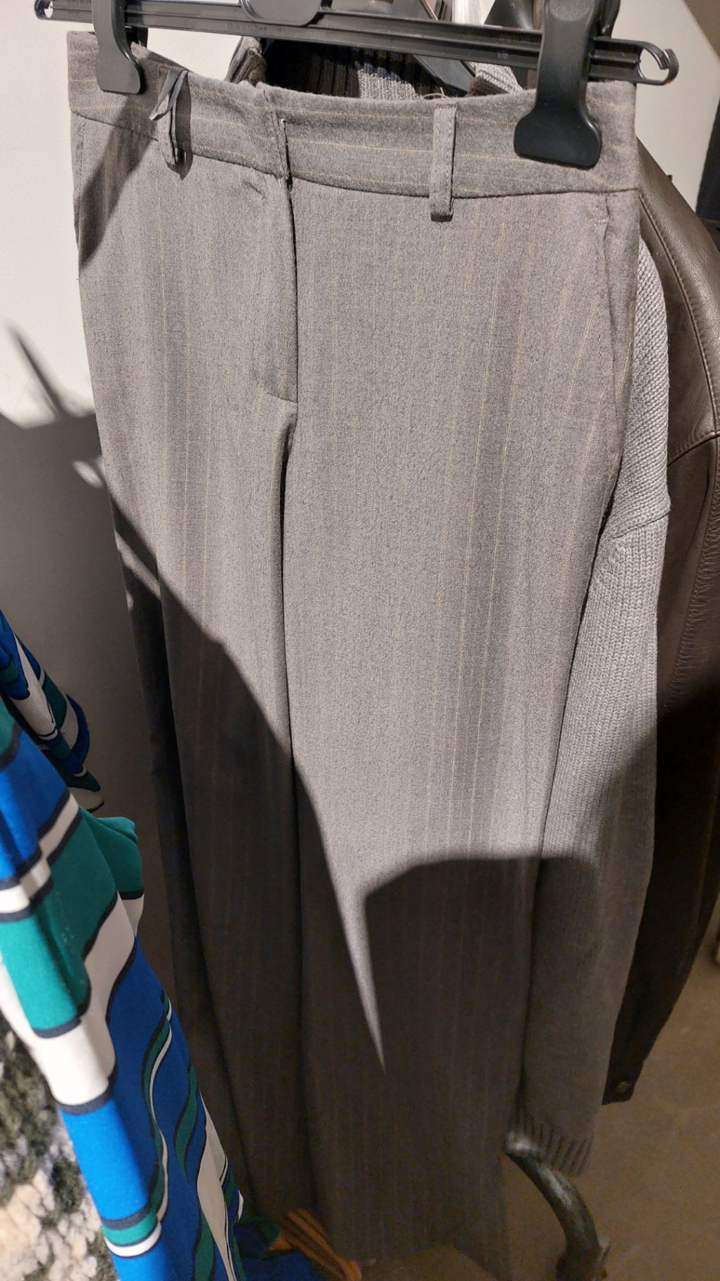 Studio Hose Grau mit Schurwolle & Cashmere Größe: S