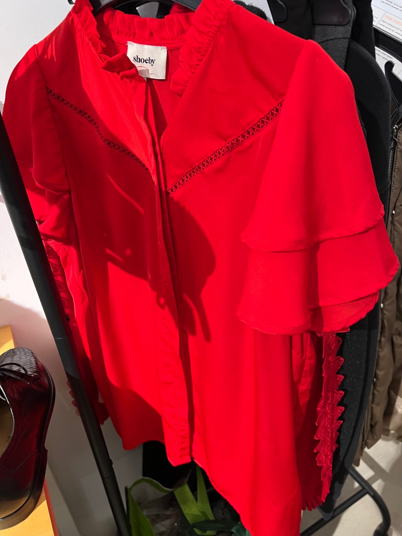 Shoeby Bluse Rot Größe: XL