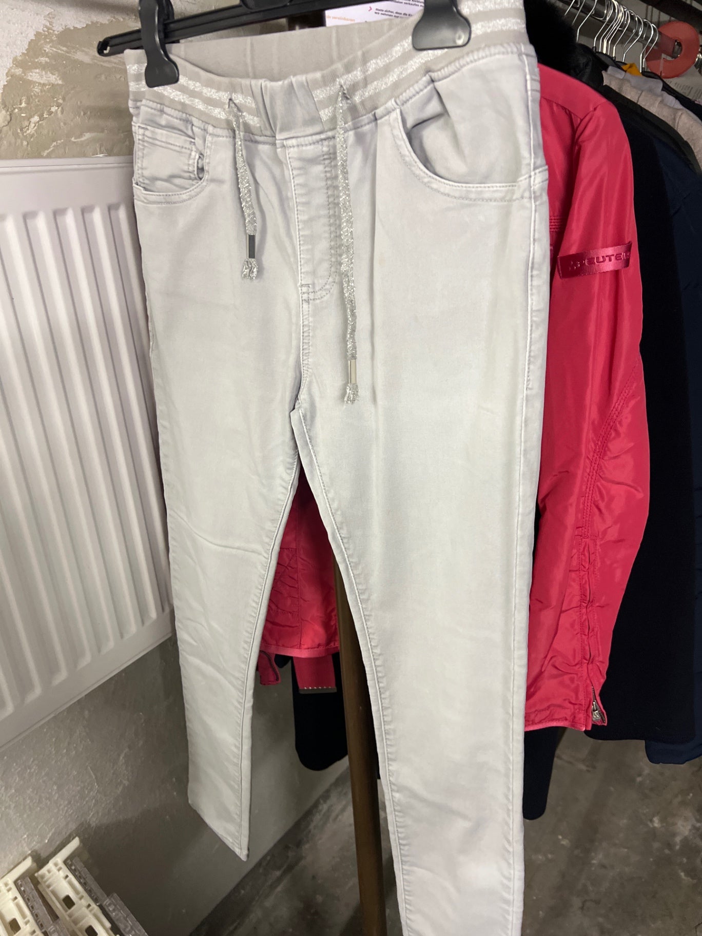 Zac & Zoe Hose, Joggpants Hellgrau Größe: M