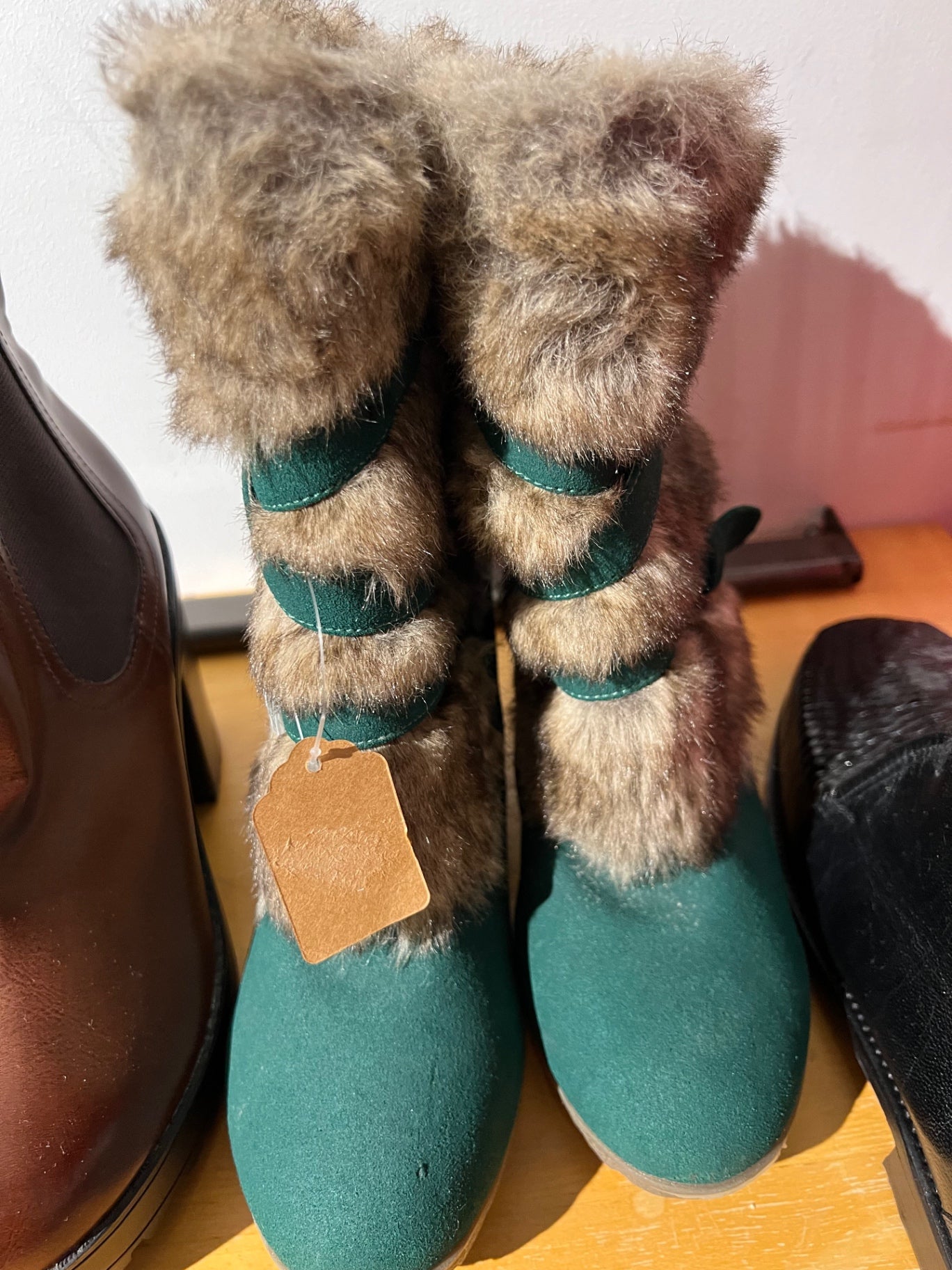 Winterstiefel Grün Größe: 38