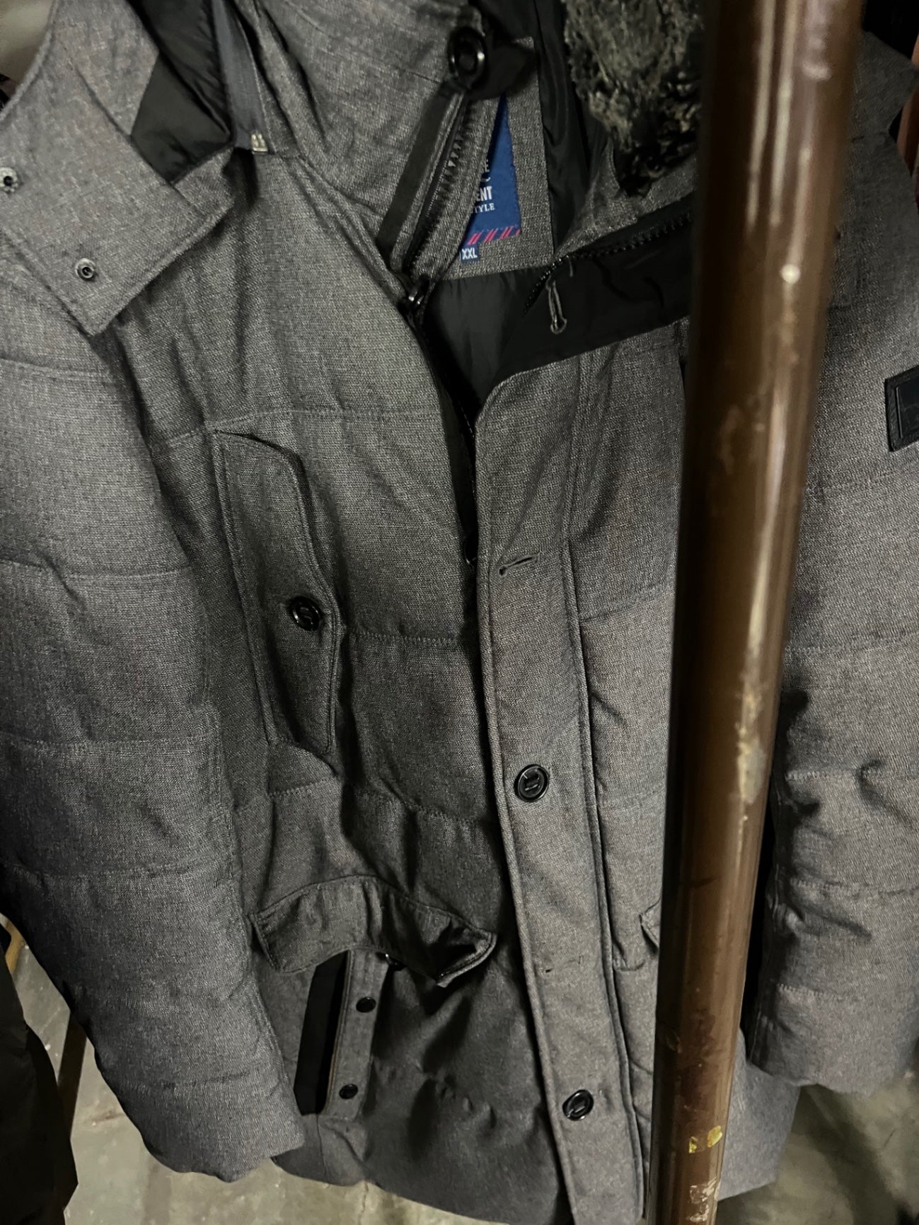 Tom Tailor Winterjacke Grau Größe: XXL