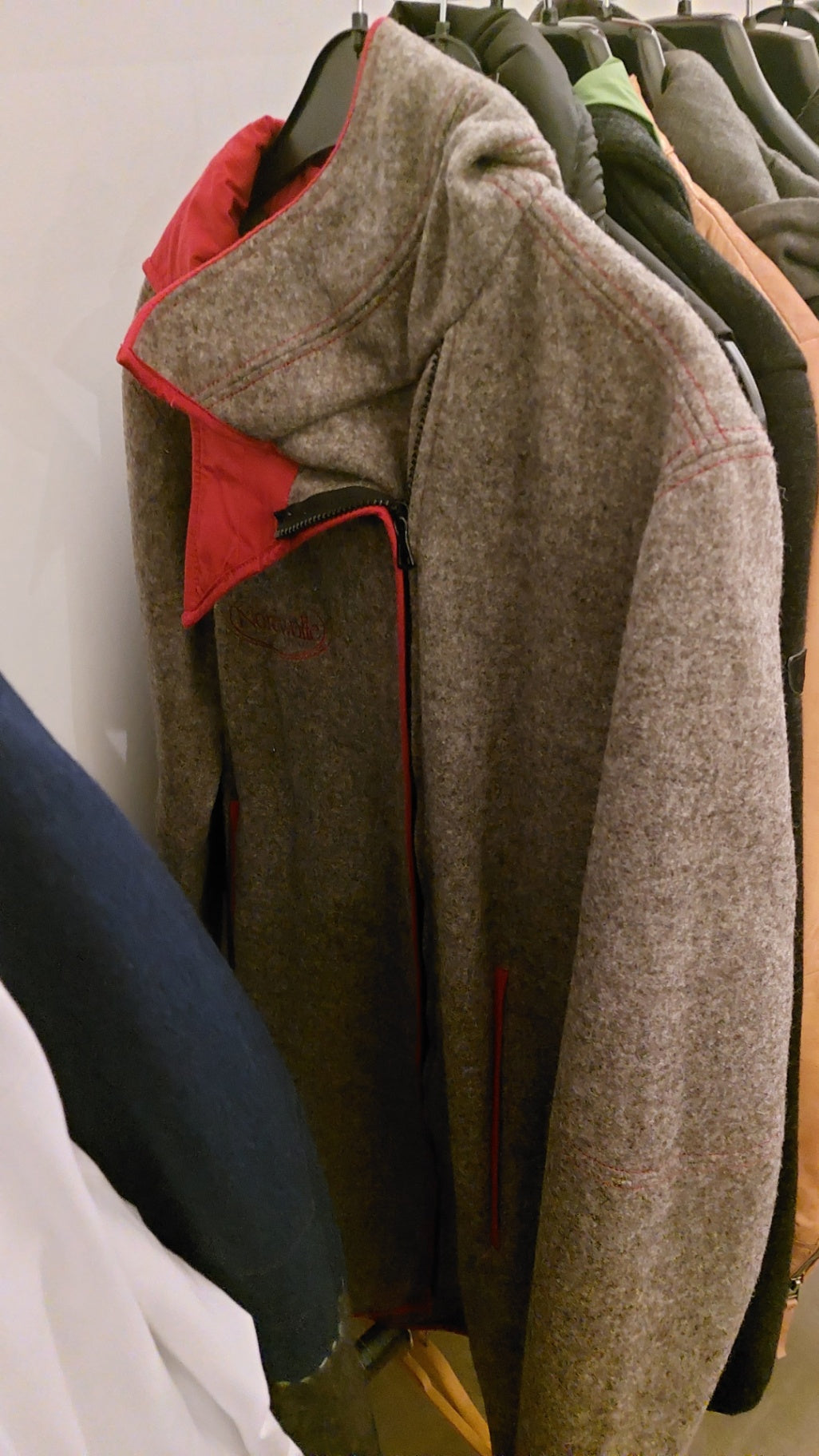 Nordwolle Jacke Grau Größe: M
