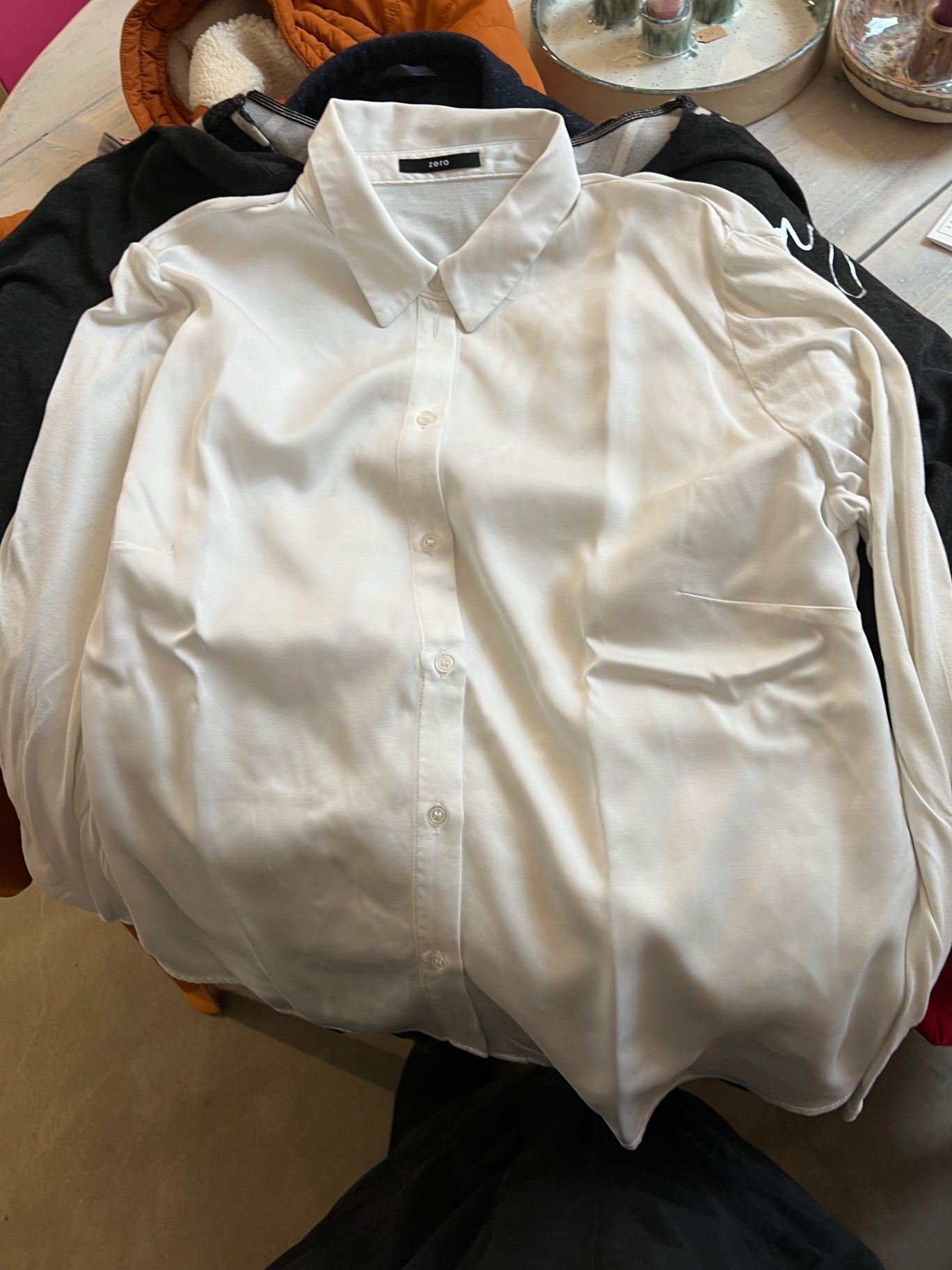 zero Bluse Weiß Größe: L