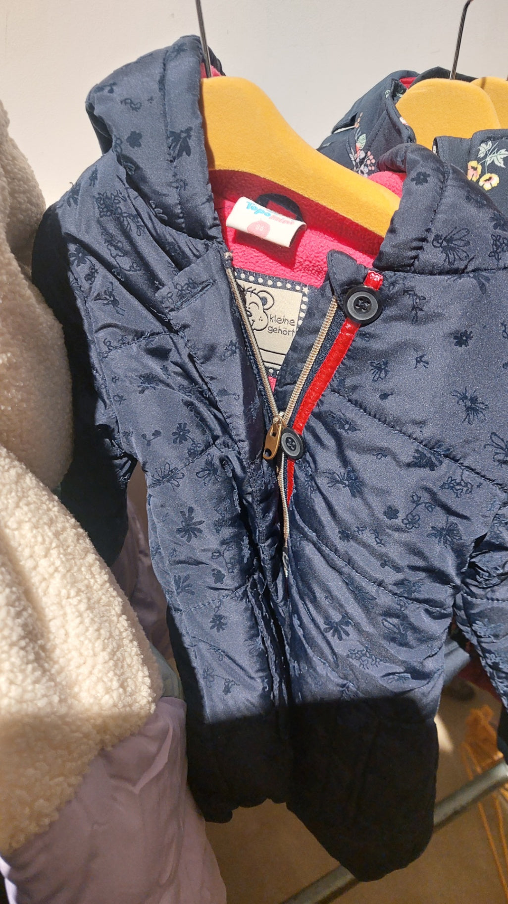 Topomini Winterjacke Dunkelblau Größe: 86
