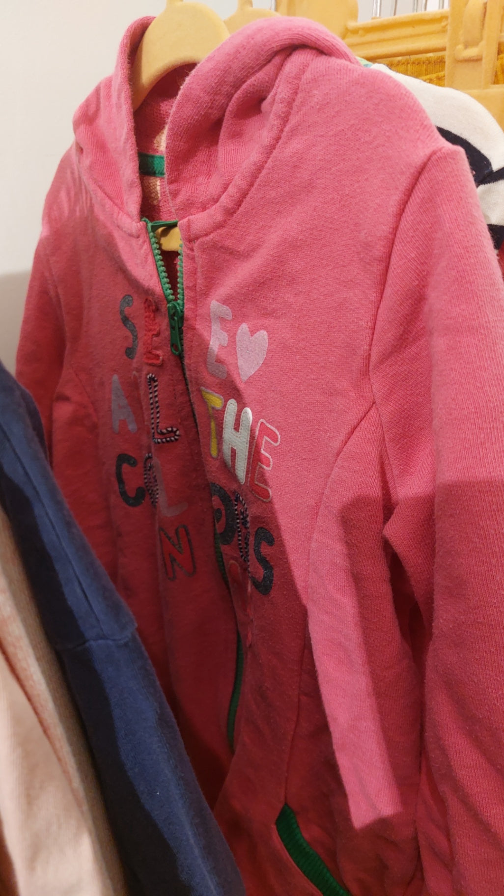 Benetton Kapuzenjacke Pink Größe: 110