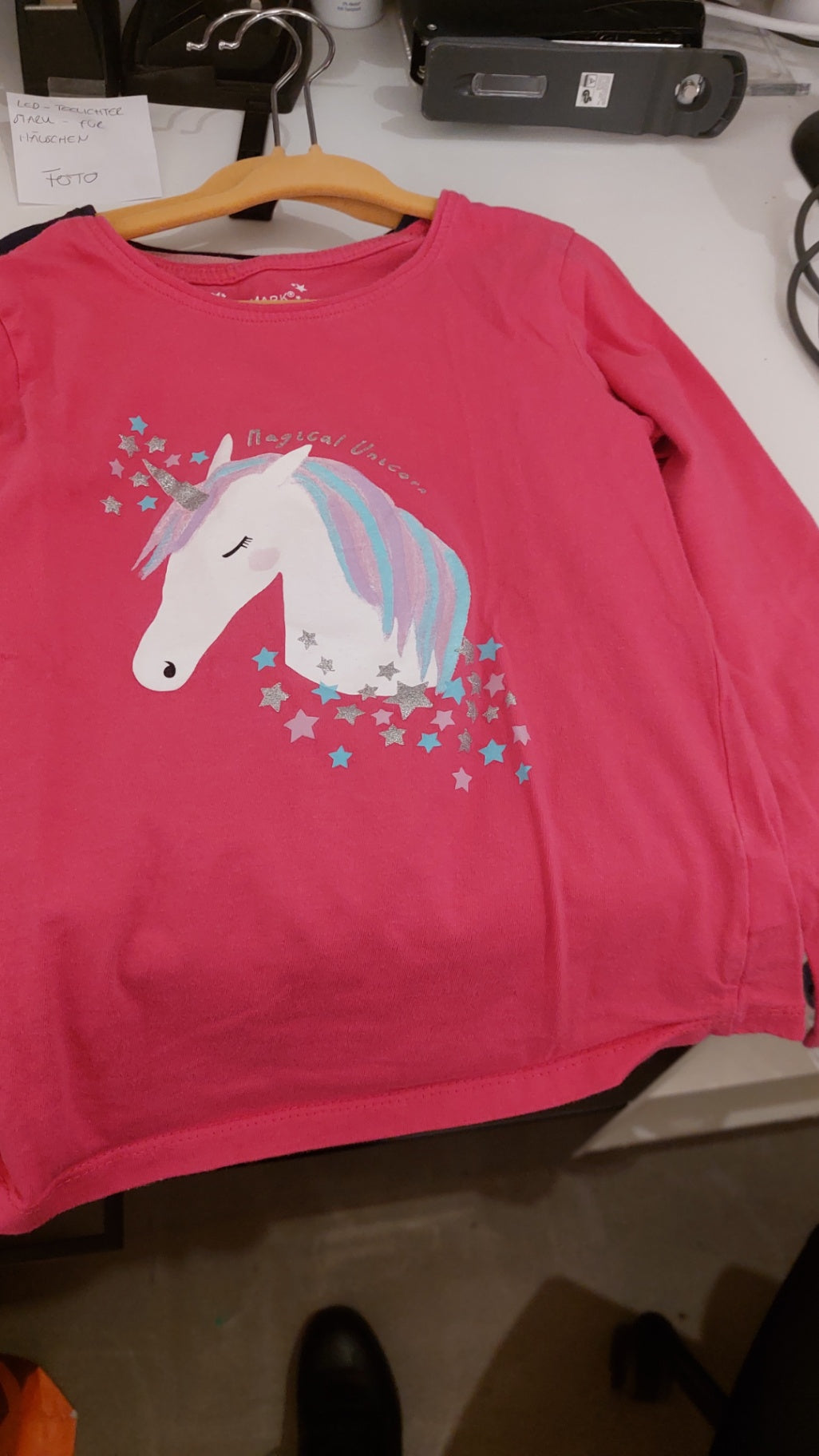 Primark Langarmshirt Pink Größe: 128