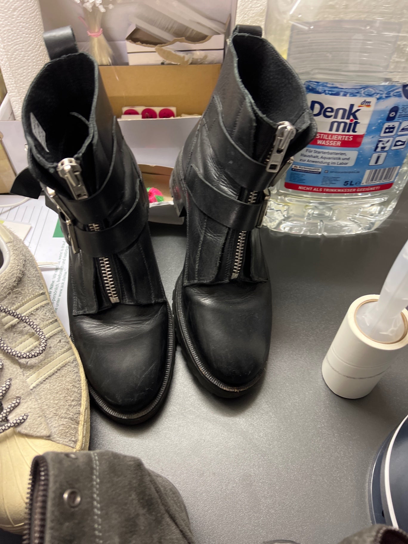 Essentials Stiefeletten Schwarz Größe: 41