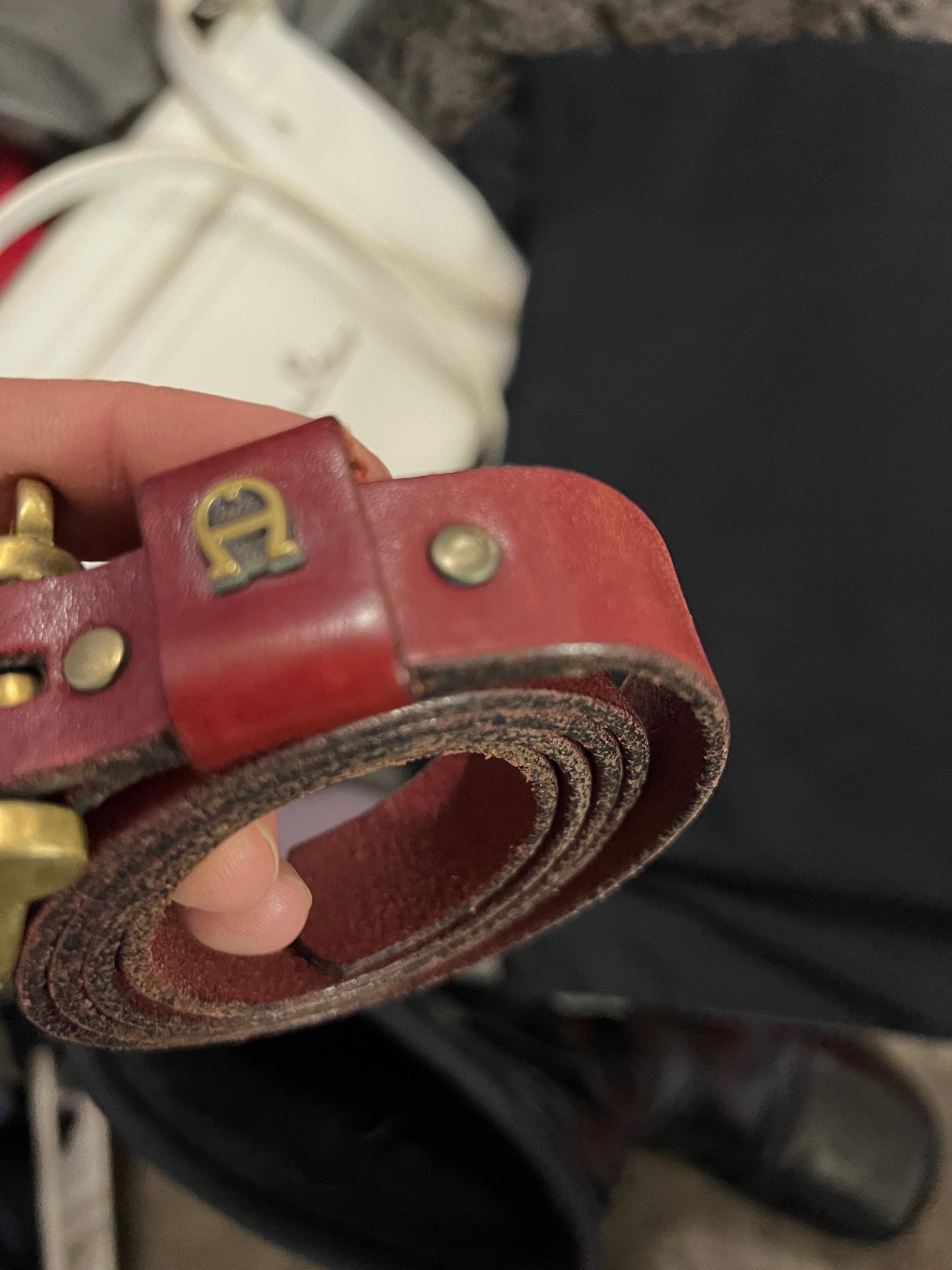 Aigner Leder Gürtel