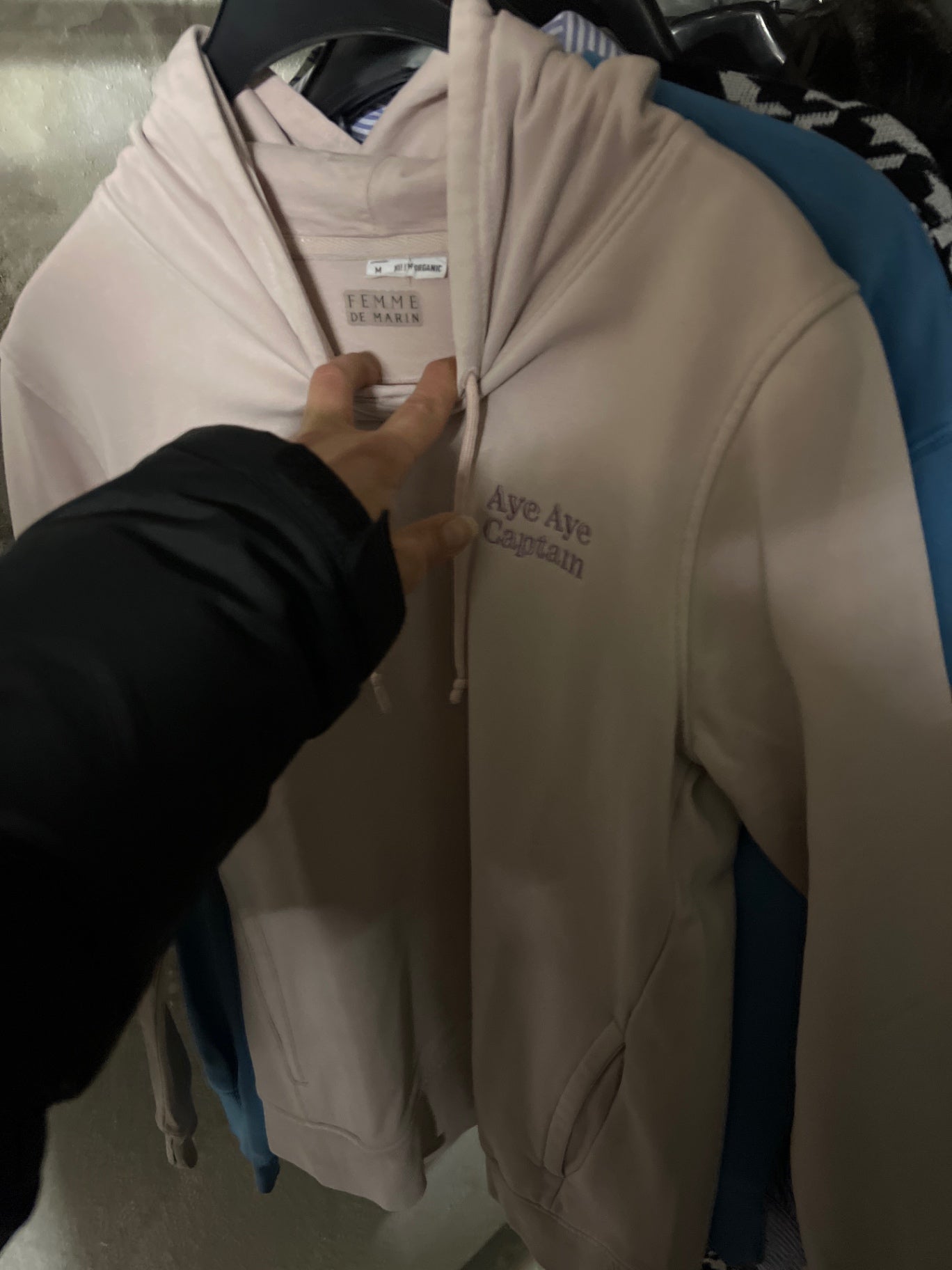 Femme de Marin Hoodie BIO Beige Größe: M