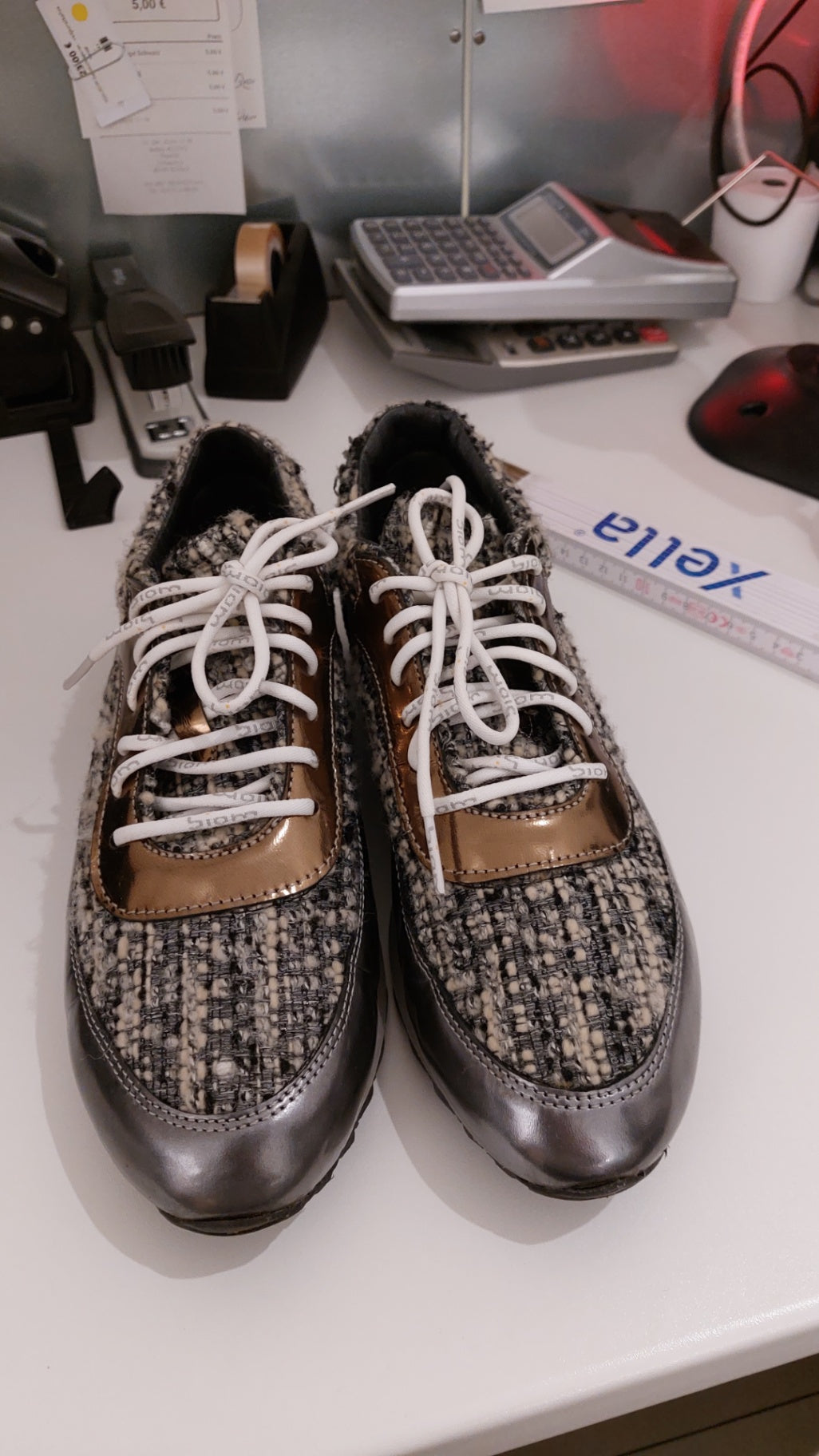 Maripé Sneaker Grau und Bronze Größe: 37,5