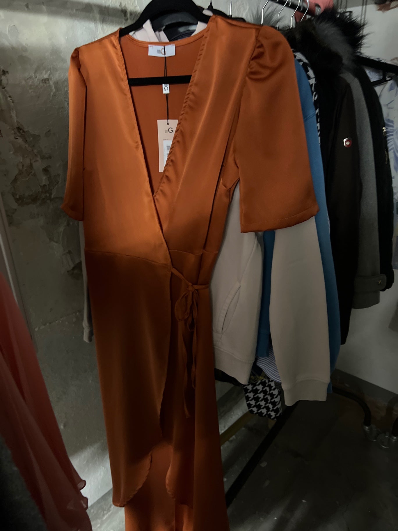 WALG Wickelkleid Kupfer Größe: S