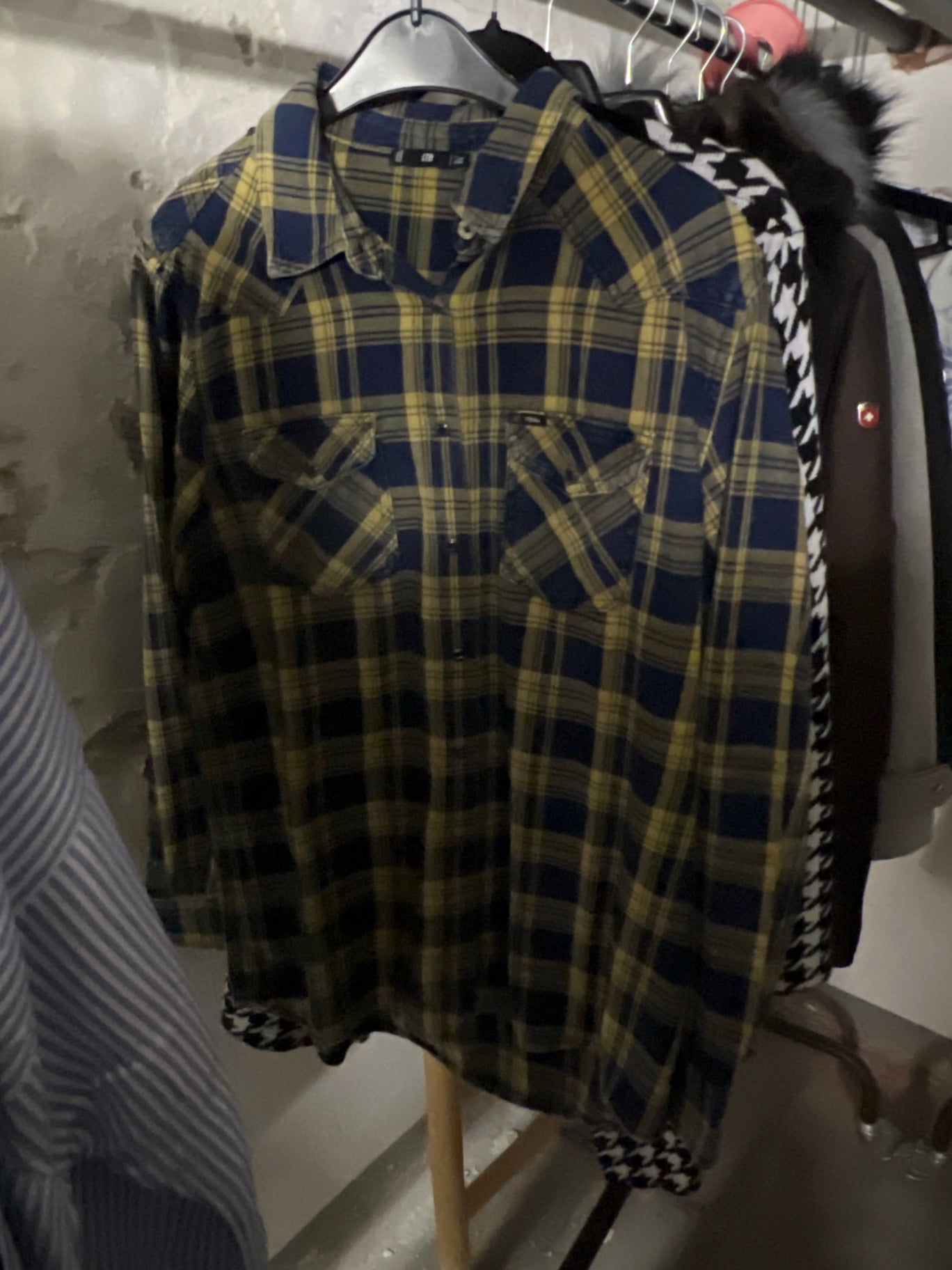 LTB Hemd Blau und Gelb Größe: XS