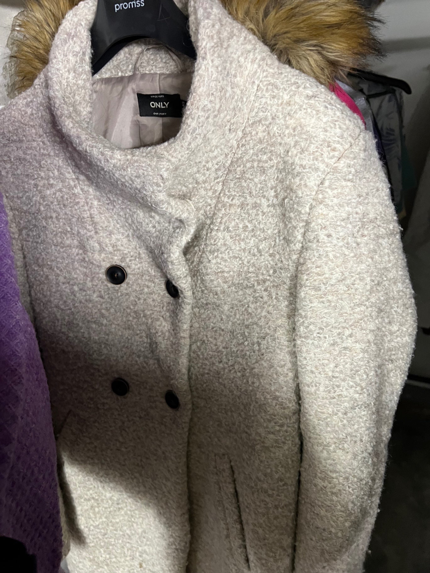 Only Mantel Beige Größe: XS